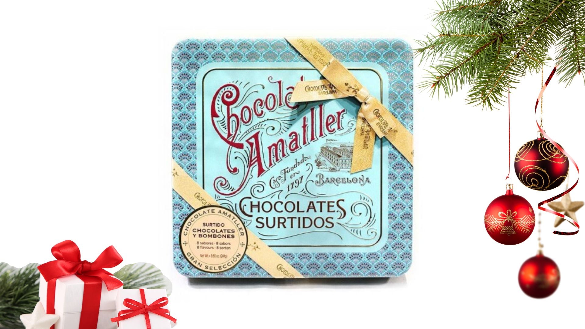 Chocolate Amatller Grand Selection Gift Tin 244g