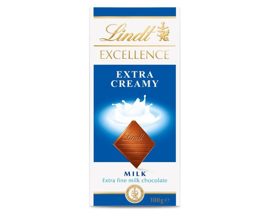 Lindt Milk Extra Creamy Block 100g