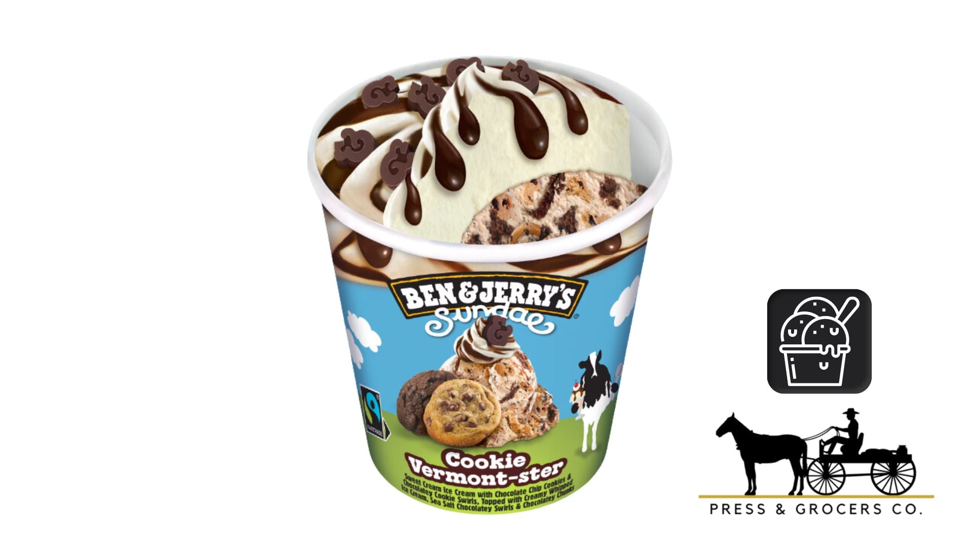 Ben & Jerry's Sundae Cookie Vermont-ster 458ml