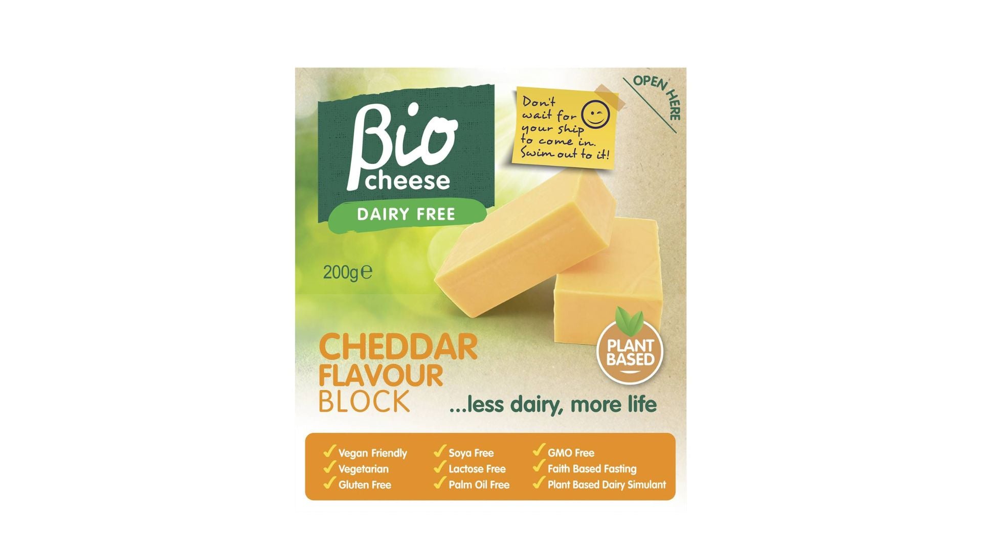 Bio Cheese Dairy Free Cheddar Block 200g