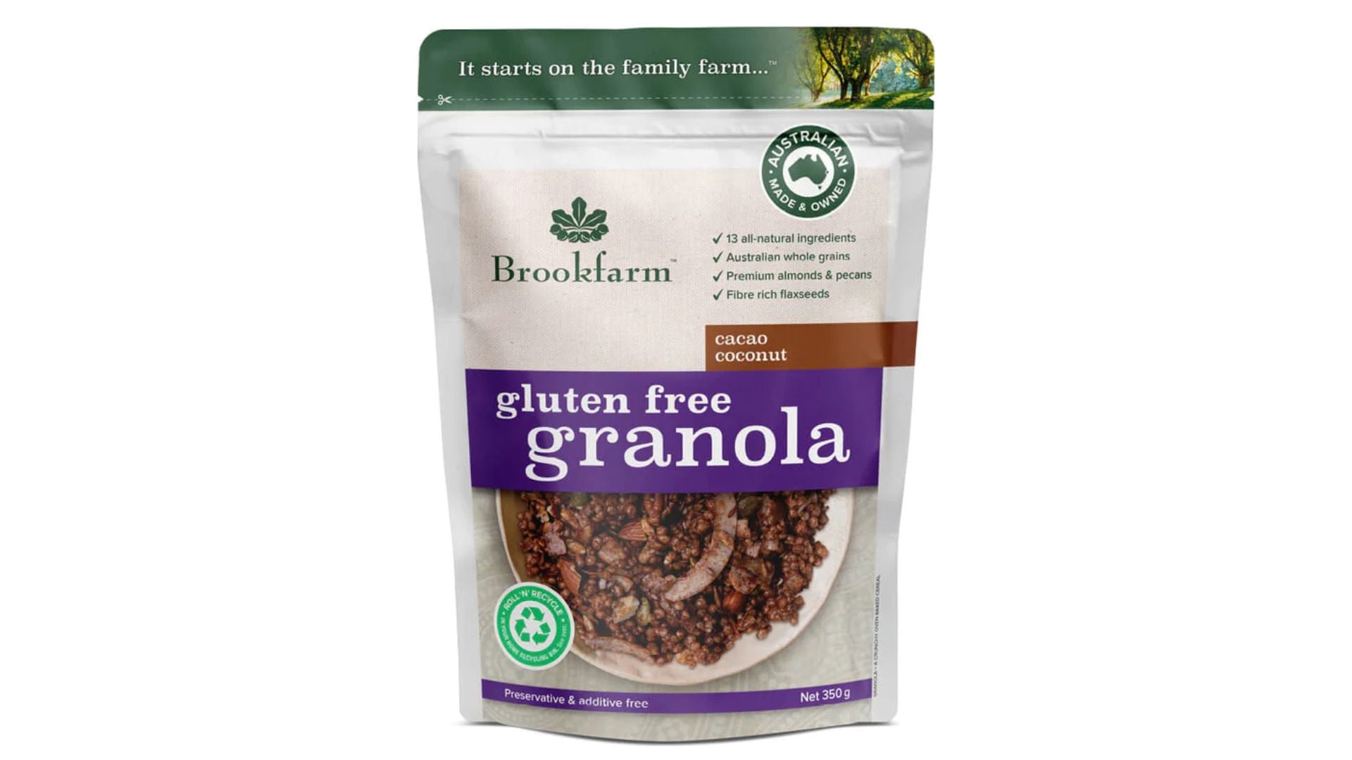 Brookfarm GF Granola Cacao Coconut 350g