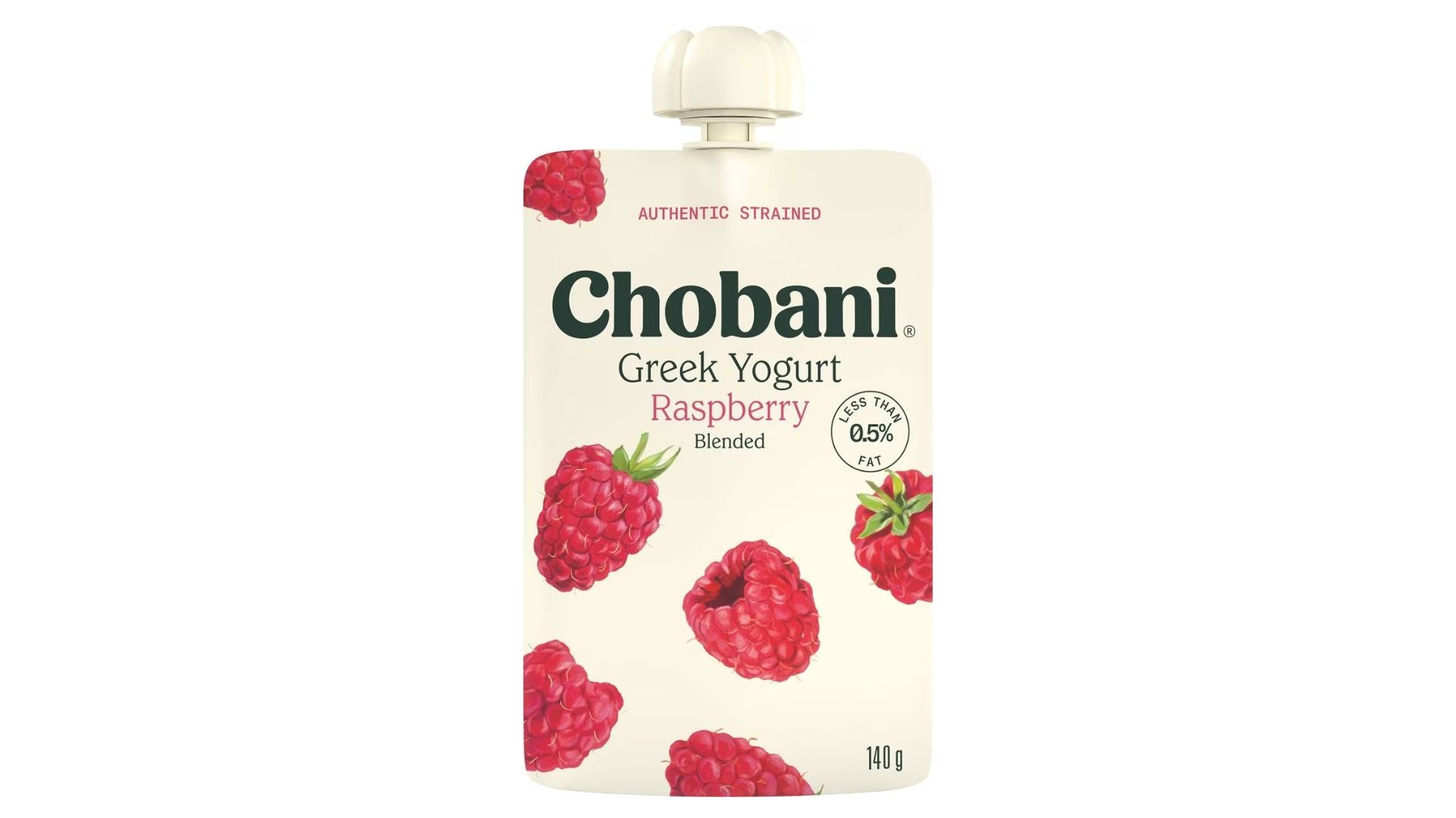 Chobani Greek Yoghurt Pouch Raspberry 140g