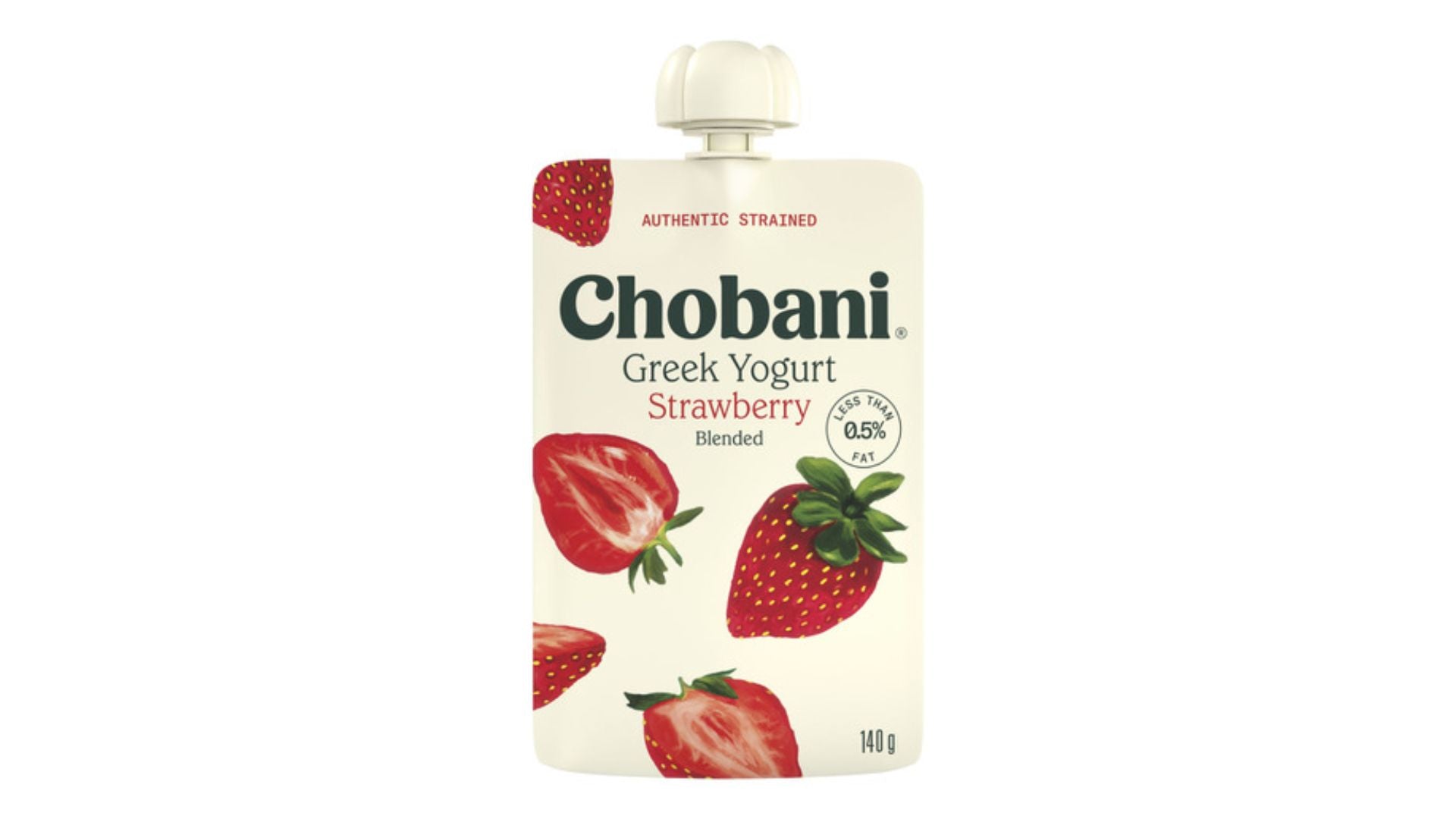 Chobani Greek Yoghurt Pouch Strawberry 140g