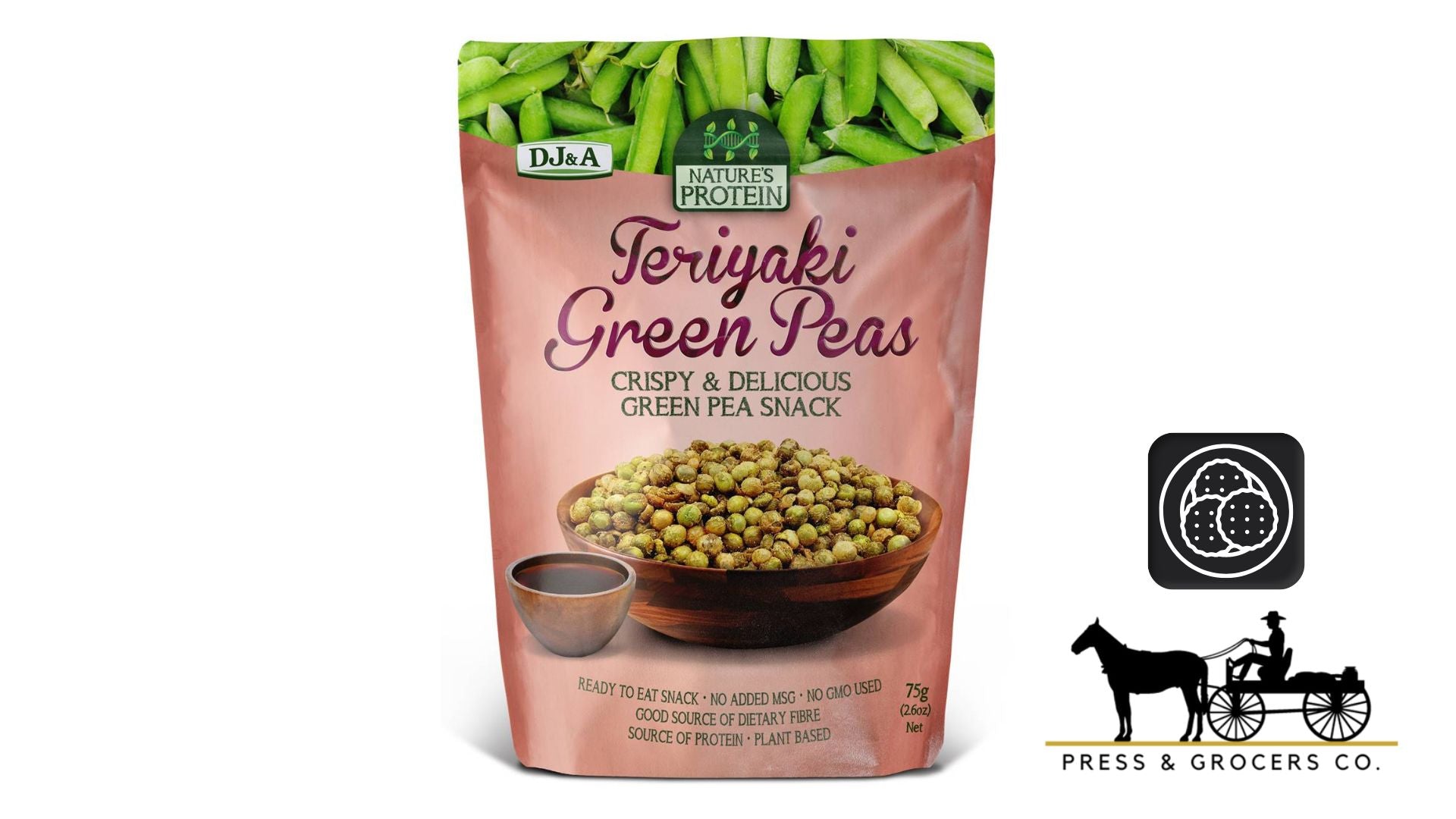 DJ&A Nature's Protein Teriyaki Green Peas 75g