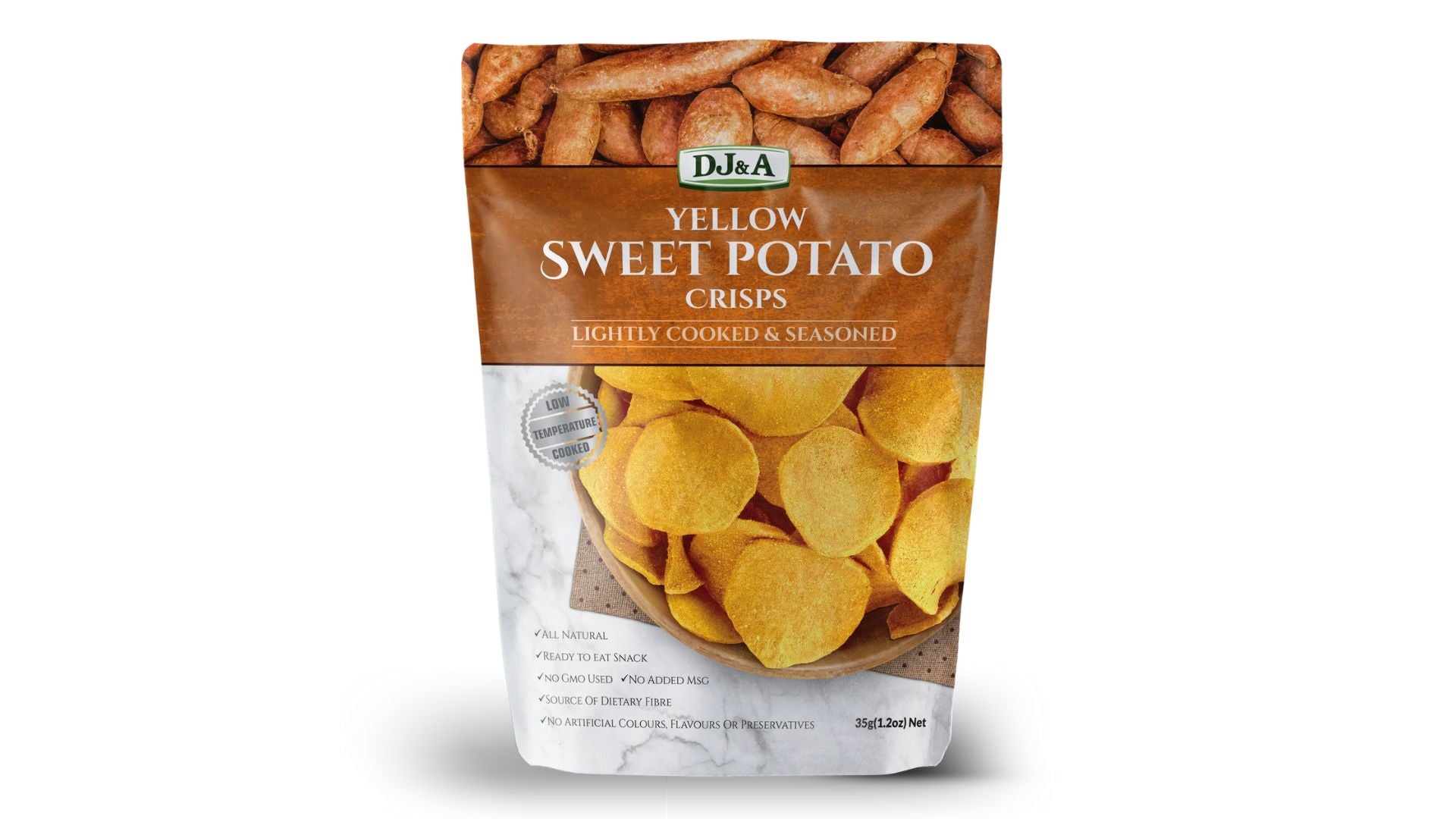 DJ&A Yellow Sweet Potato Crisps 55g