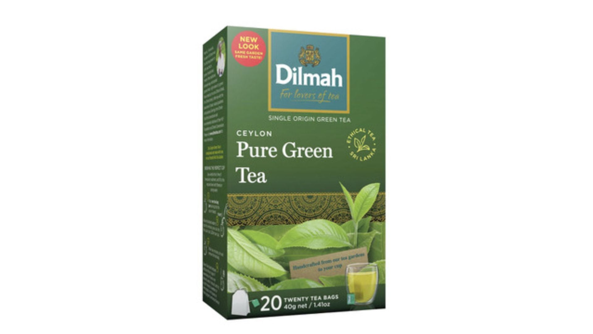 Dilmah Pure Ceylon Green Tea Bags 20pk