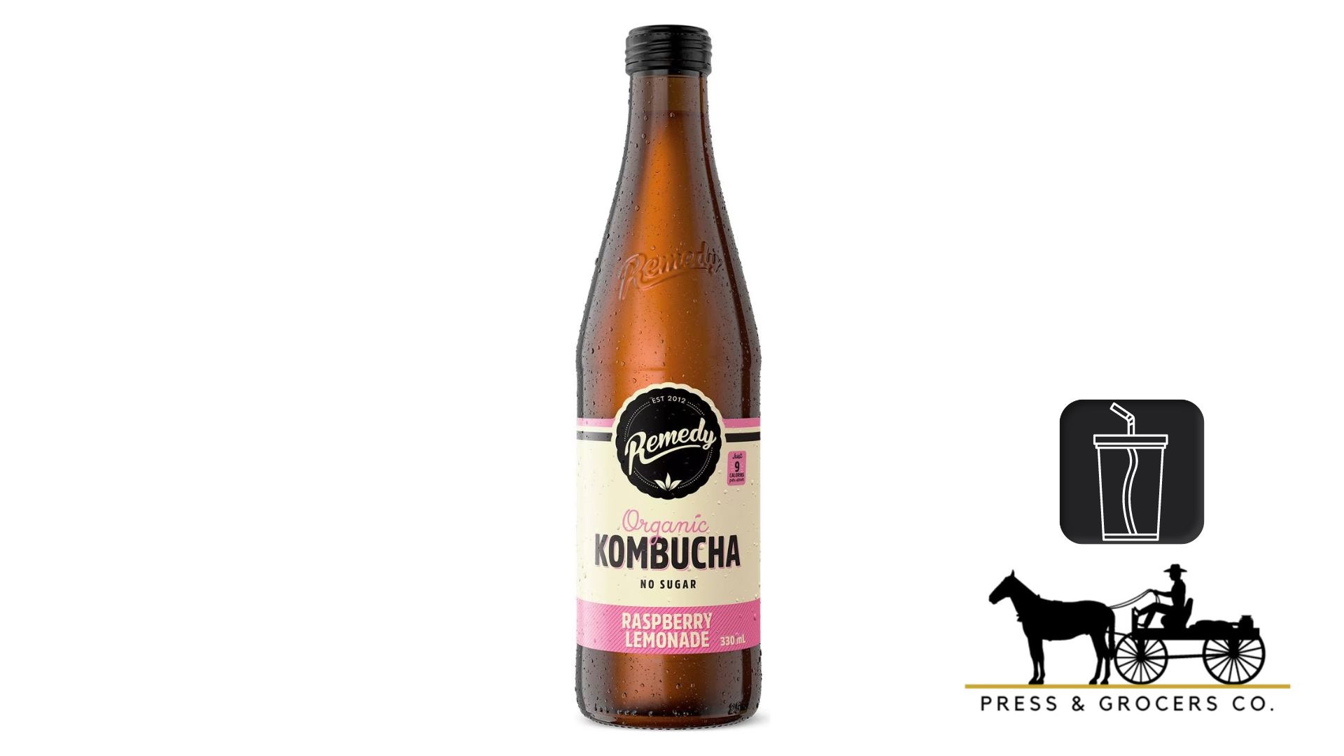 Remedy Kombucha Raspberry Lemonade 330ml