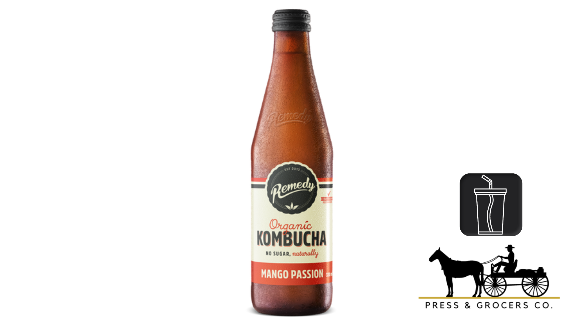 Remedy Kombucha Mango Passion 330ml