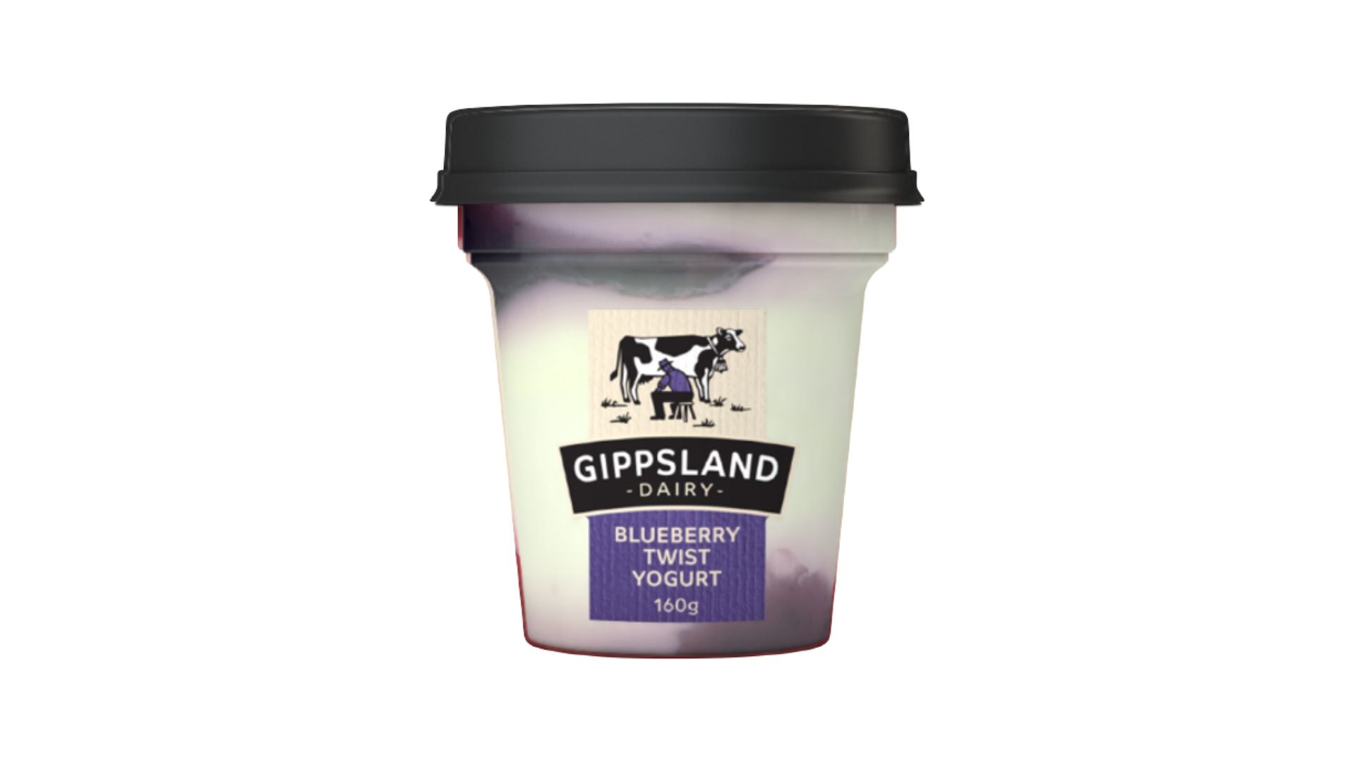 Gippsland Dairy Blueberry Twist Yoghurt 160g