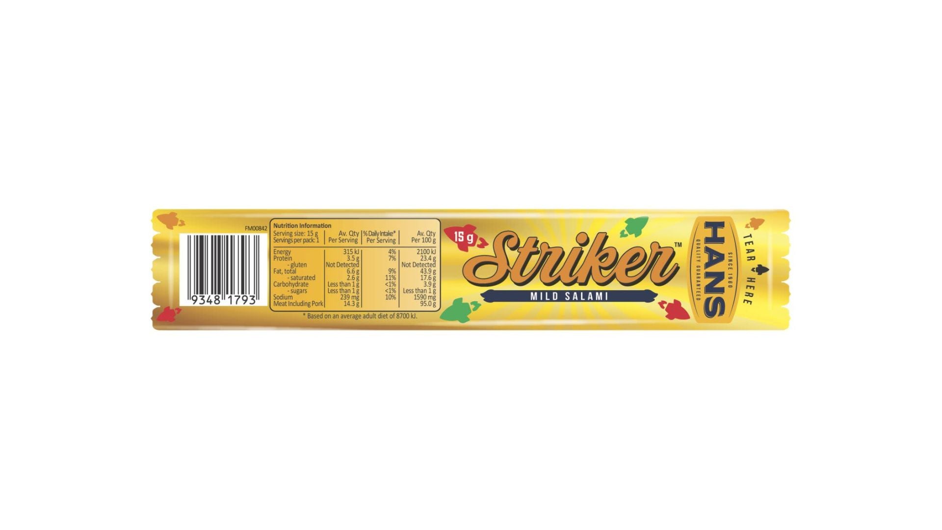 Hans Striker Mild Salami Stick 15g