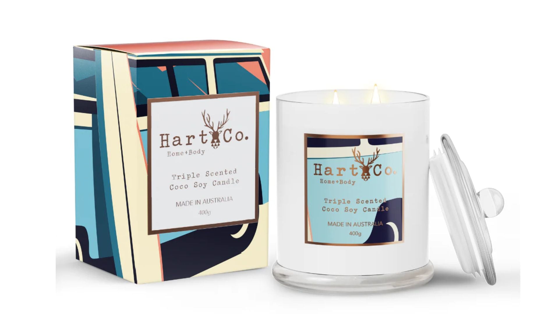 Hart Co Beach Bum Large Scented Candle 400g