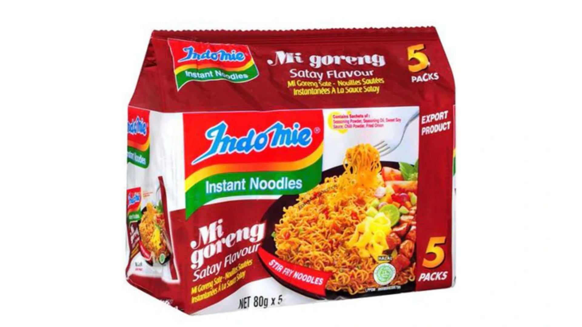 Indomie Noodles Satay 5pk 400g