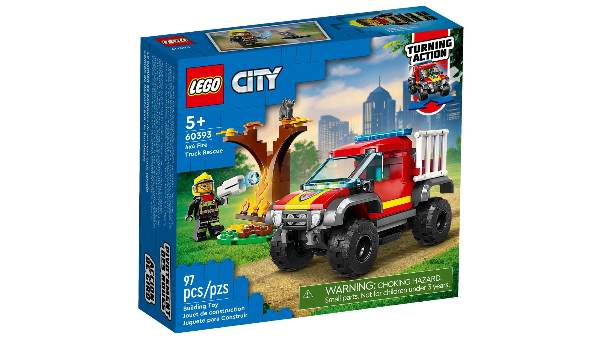 LEGO City 4x4 Fire Engine Rescue 60393 (97 pieces)