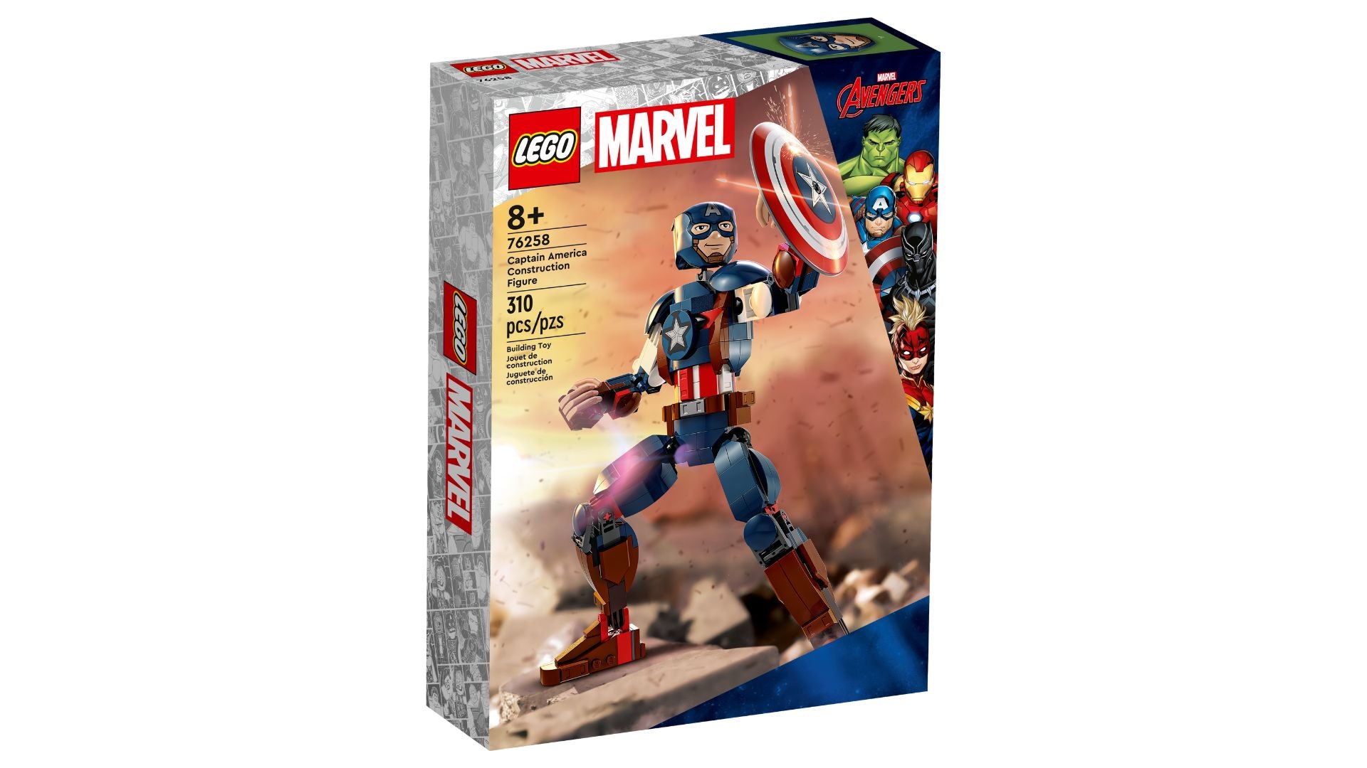 LEGO Marvel Captain America Construction Figure 76258 (310 pieces)