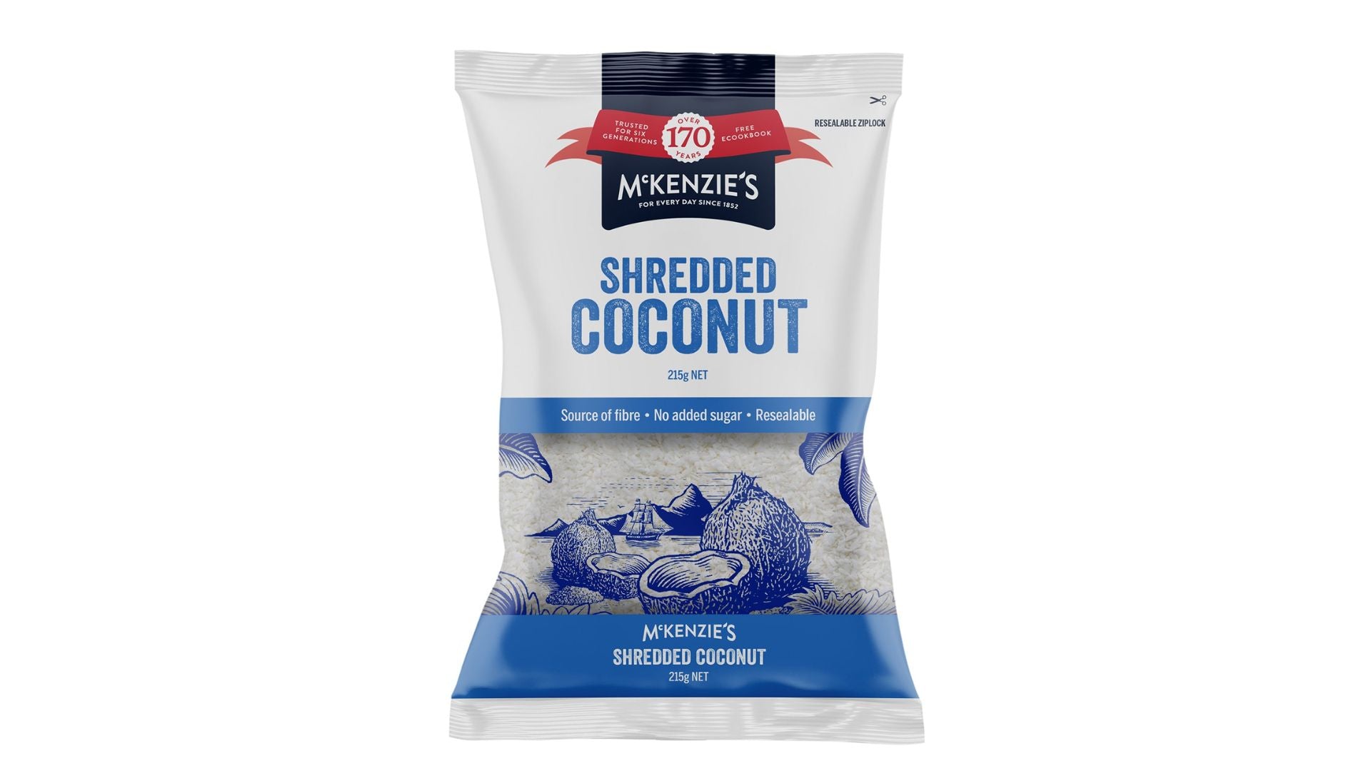 McKenzie's Shredded Coconut 215g