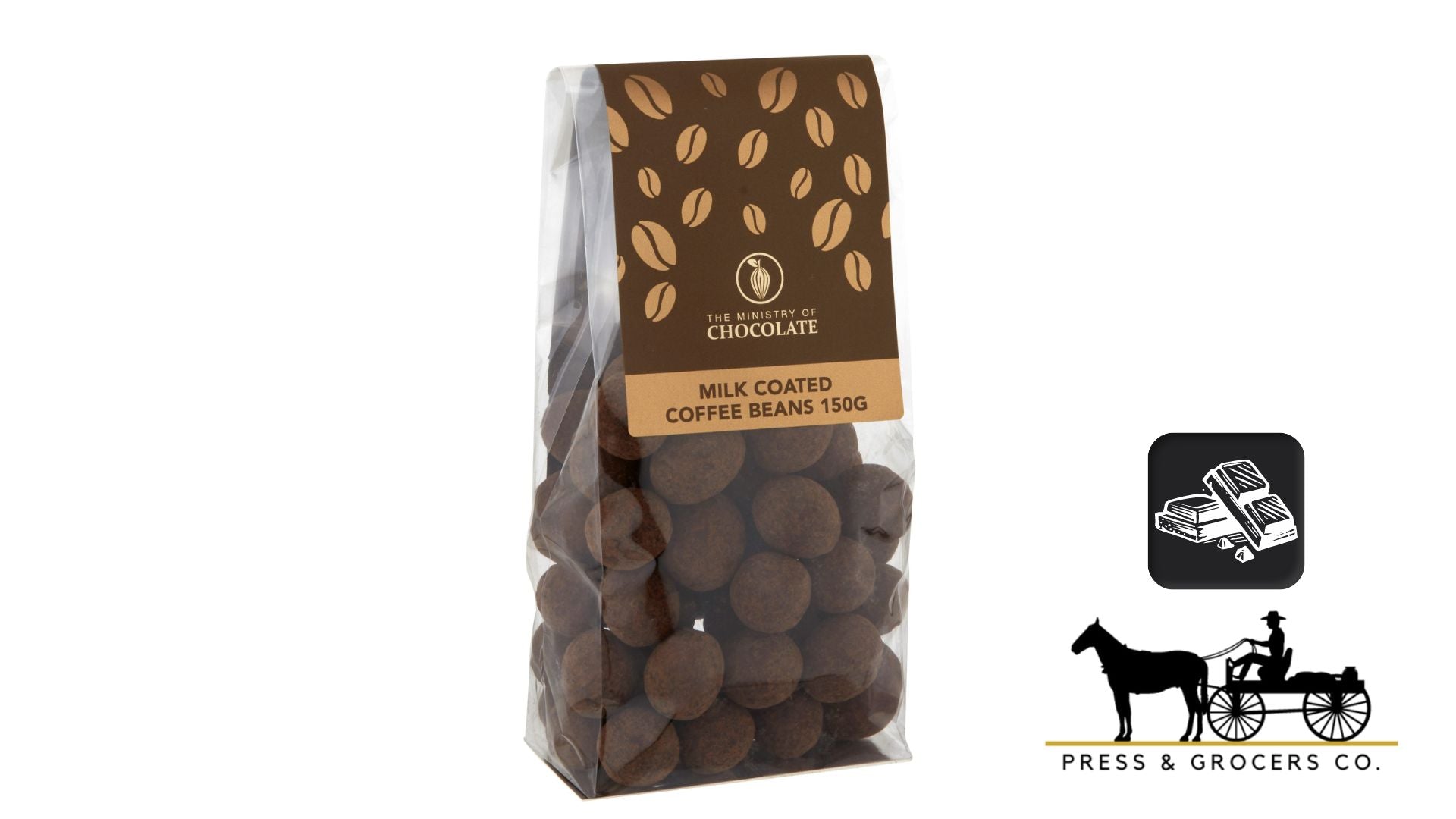 Ministry of Chocolate Milk Coated Coffee Beans 150g