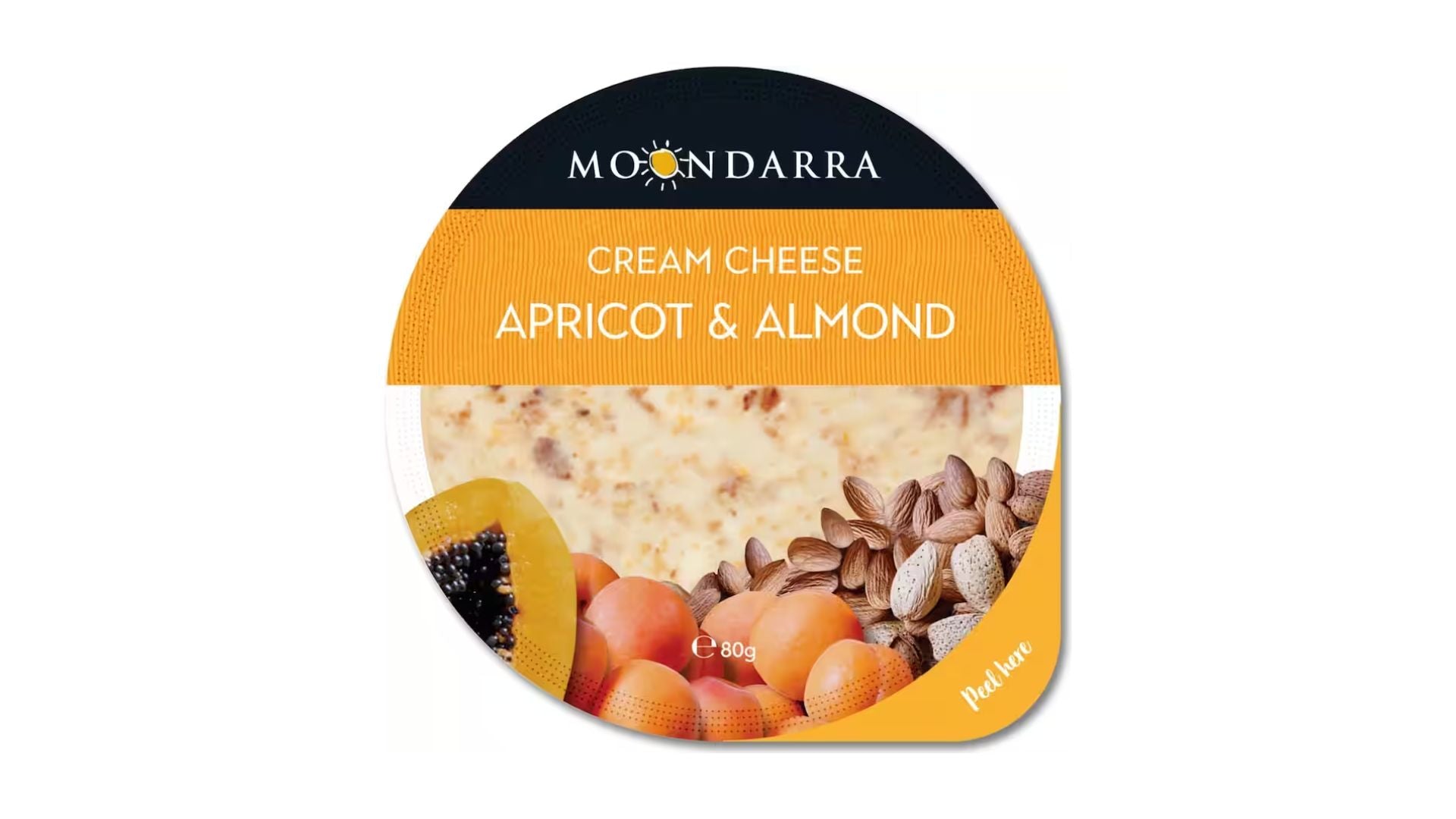 Moondara Cream Cheese Apricot & Almond 80g