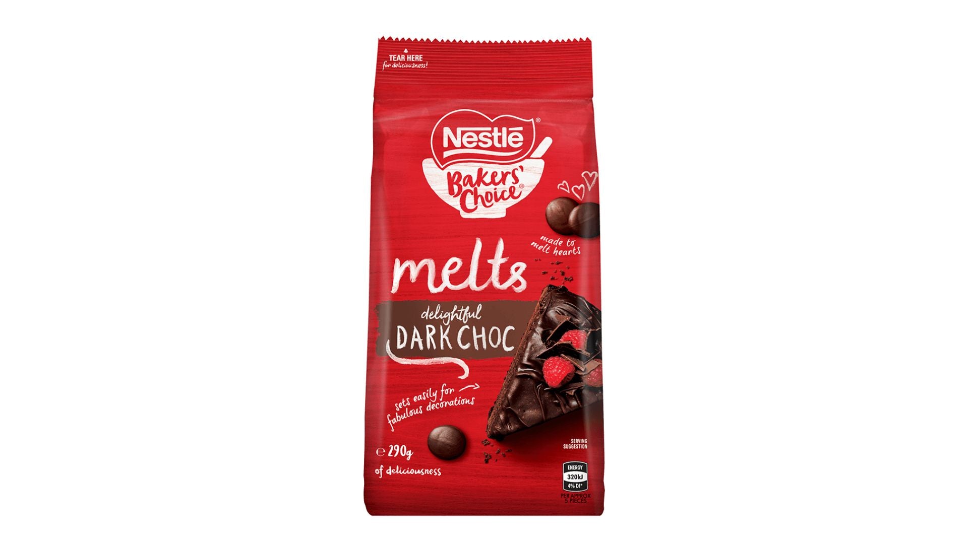 Nestle Bakers' Choice Dark Chocolate Melts 290g