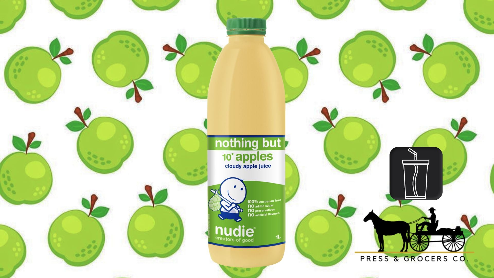 Nudie Nothing But Apples Cloudy Juice 1L