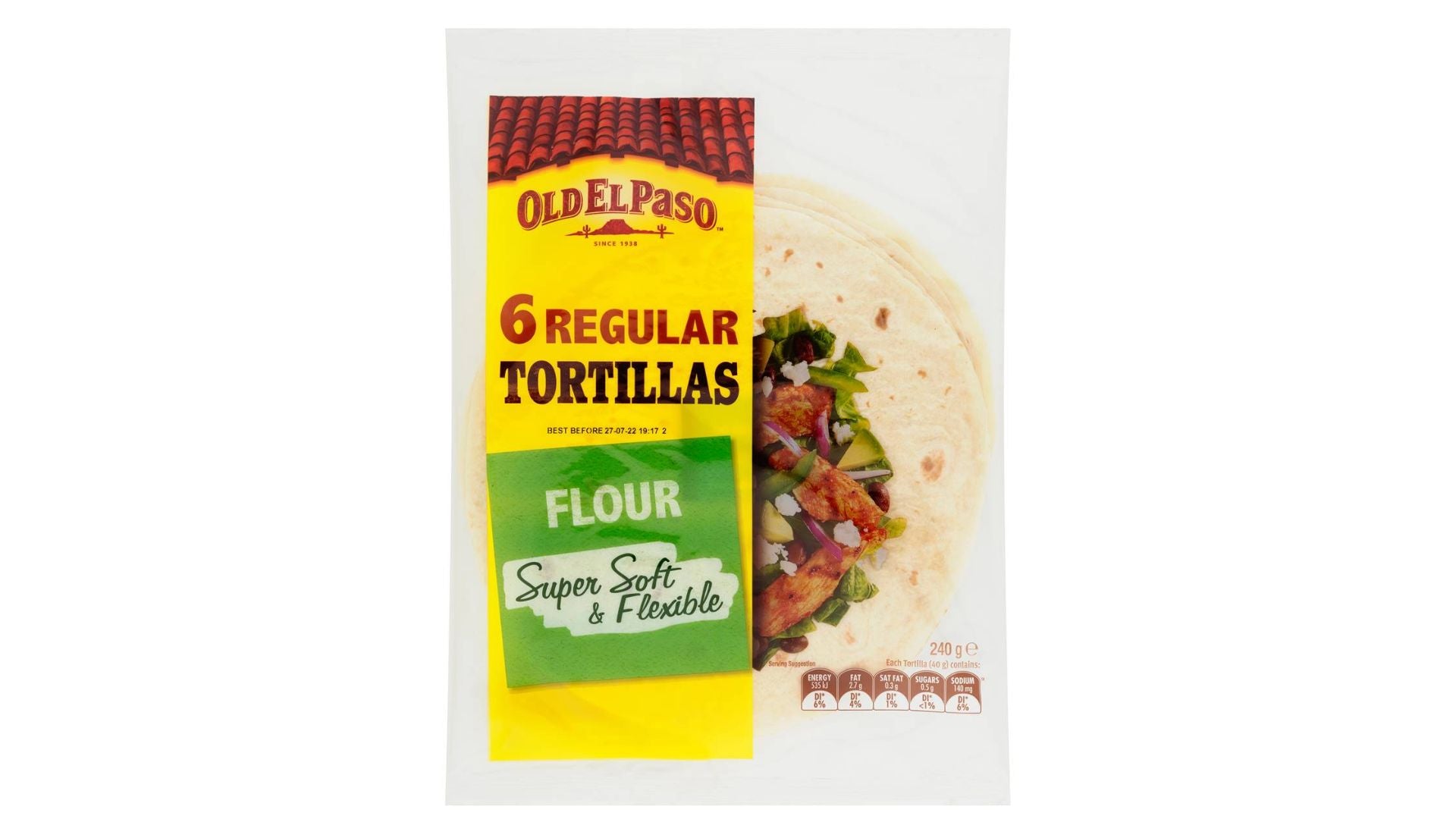 Old El Paso Regular Tortillas 6pk