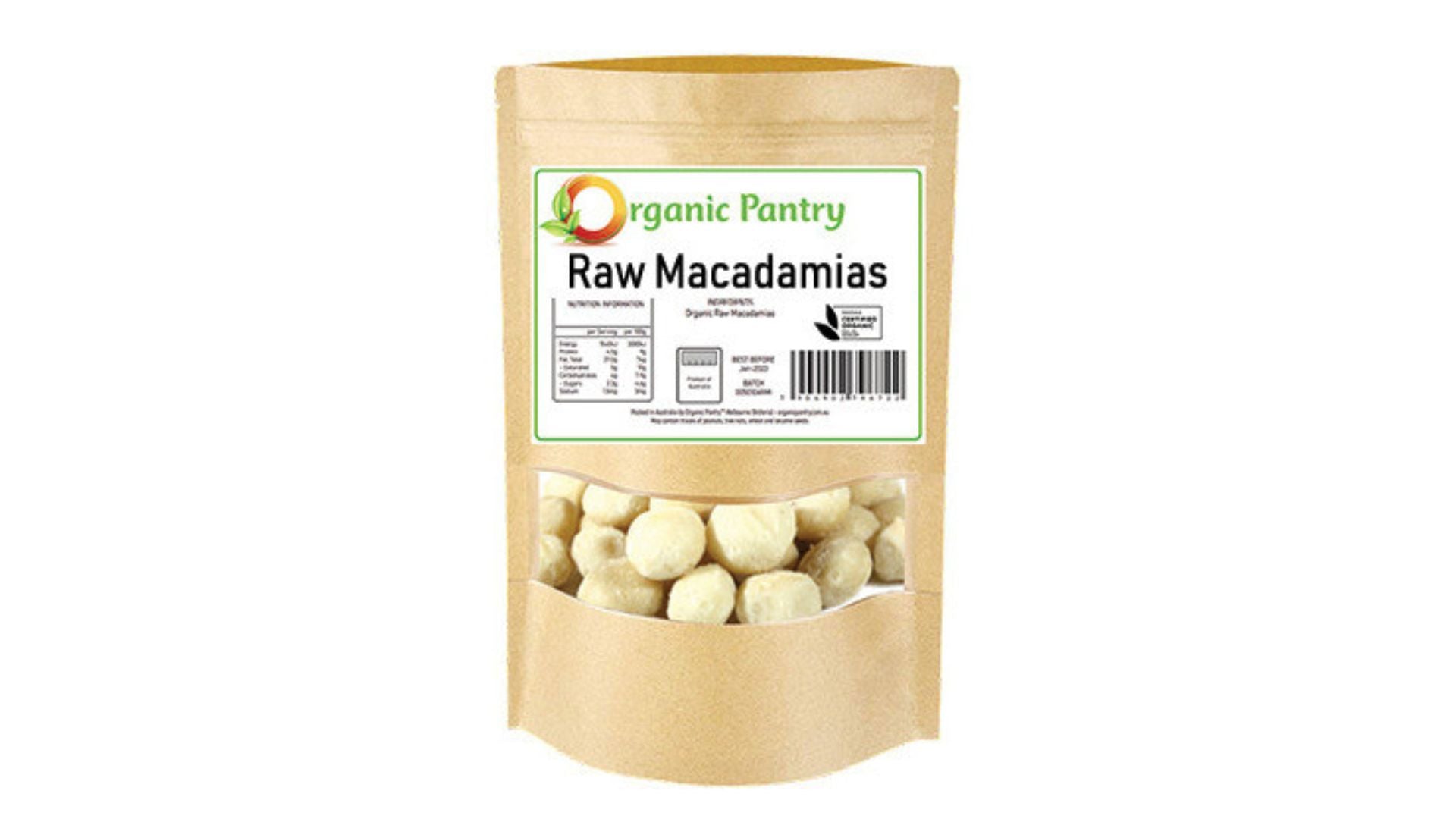 Organic Pantry Raw Macadamias 150g