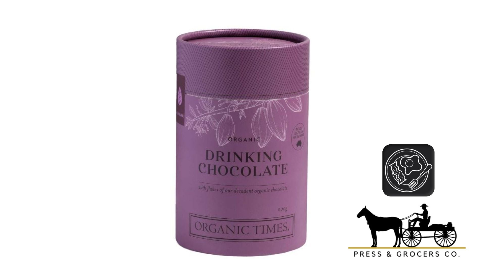 Organic Times Drinking Chocolate 200g