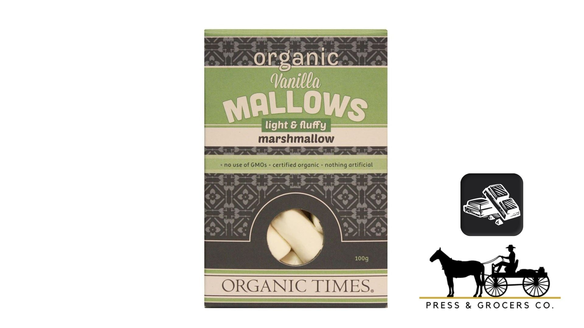 Organic Times Vanilla Marshmallows 100g