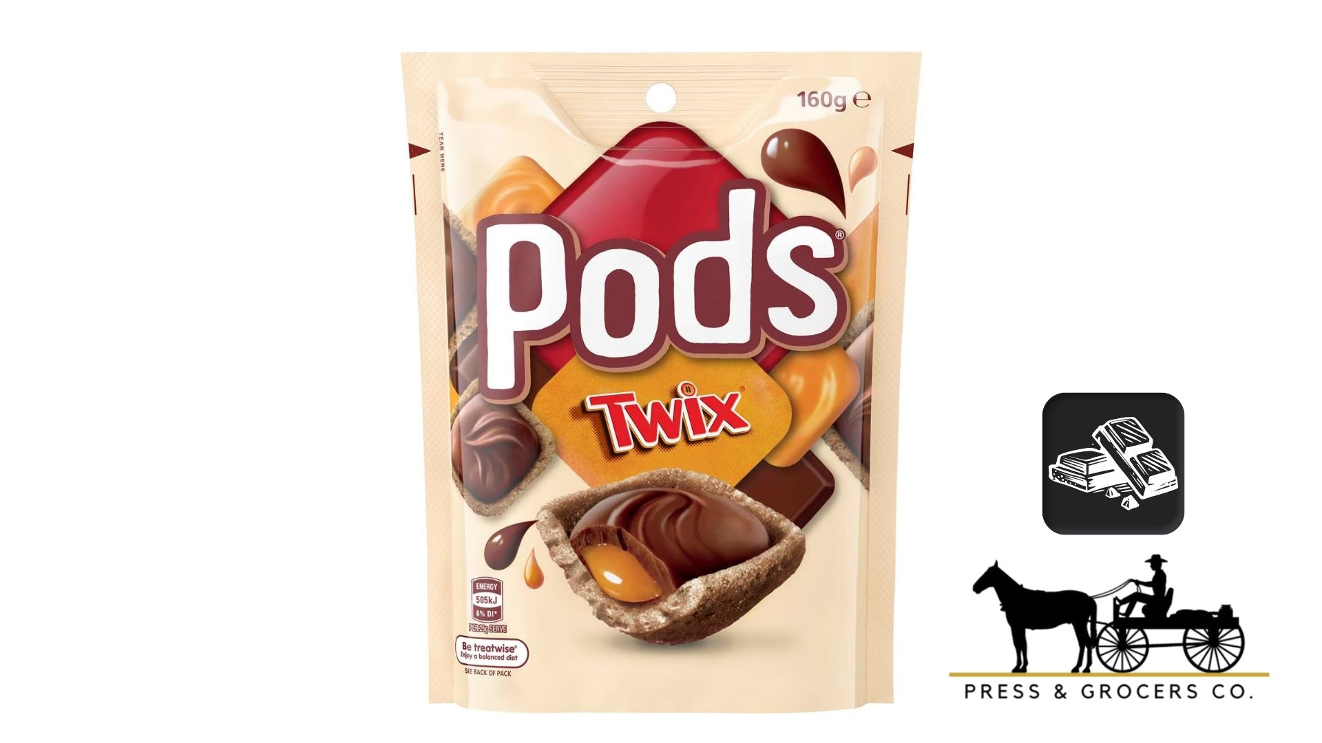 Pods Twix Bag 160g