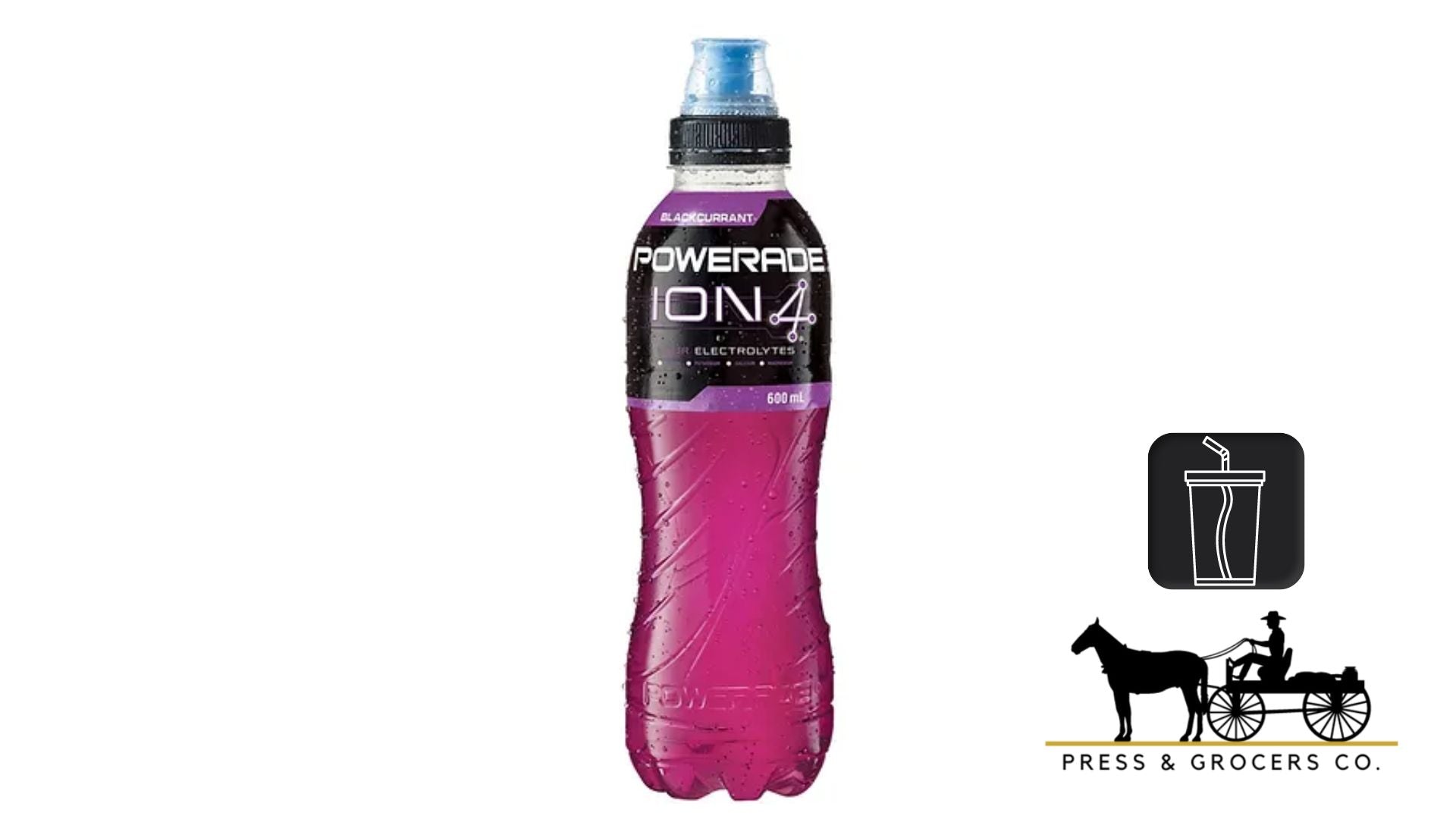 Powerade Blackcurrant Flo Cap 600ml