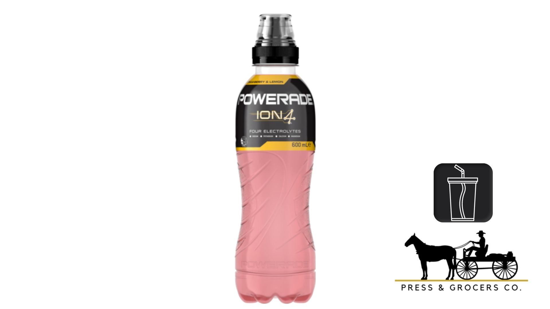 Powerade Strawberry Lemon Flo Cap 600ml