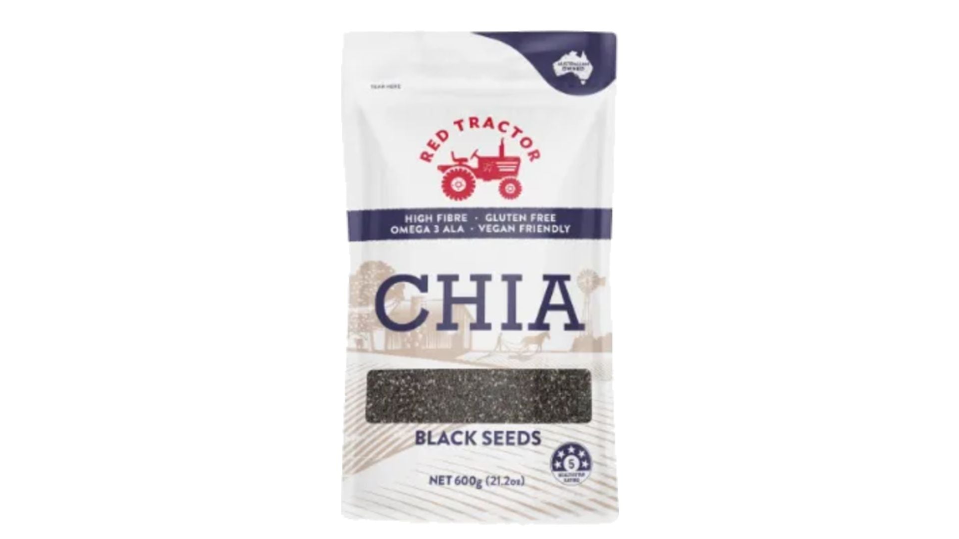 Red Tractor Black Chia Seeds 600g