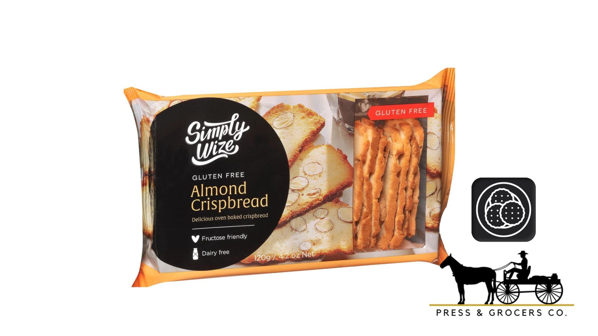 Simply Wize Crispbread Almond 120g