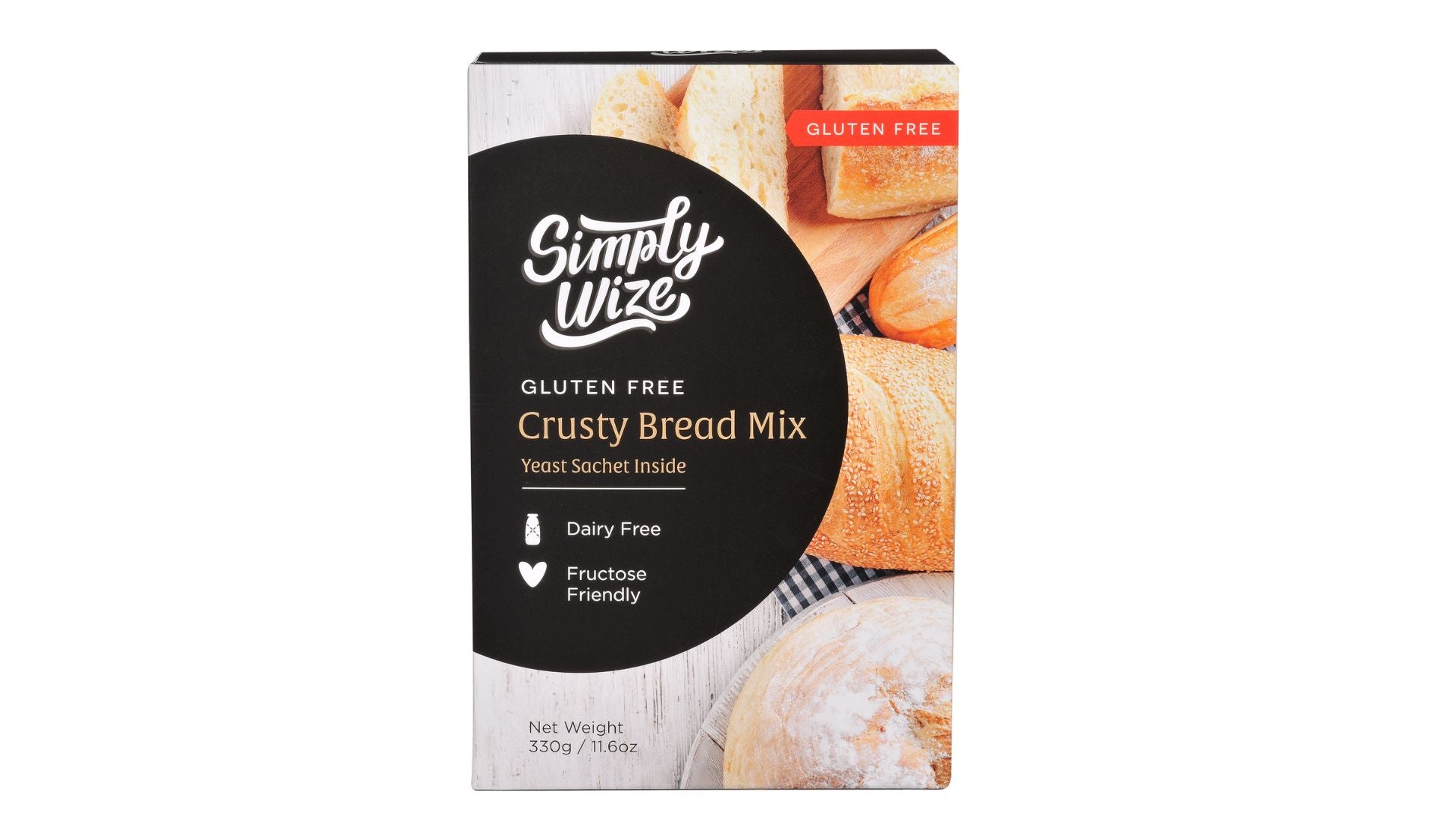 Simply Wize Crusty Bread Mix 330g