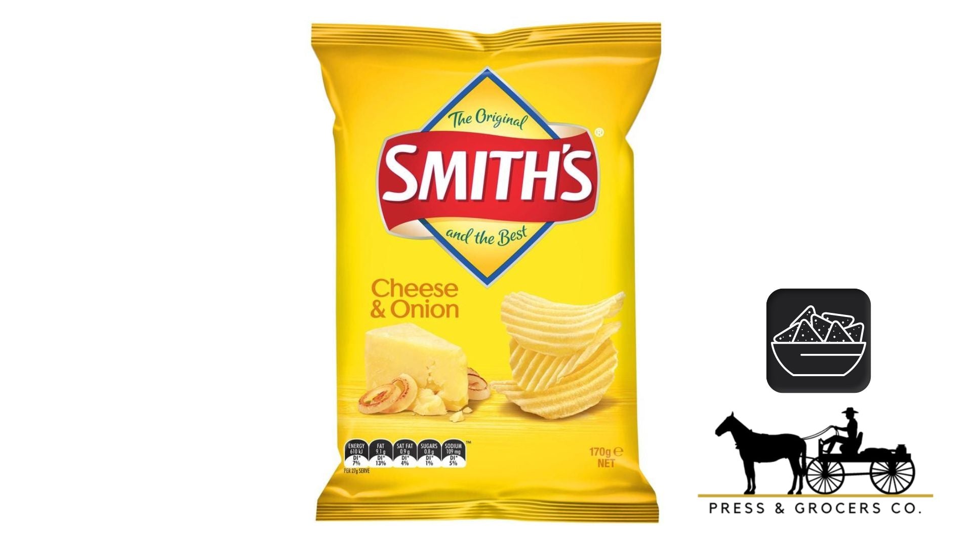 Smiths Chips Cheese & Onion 170g