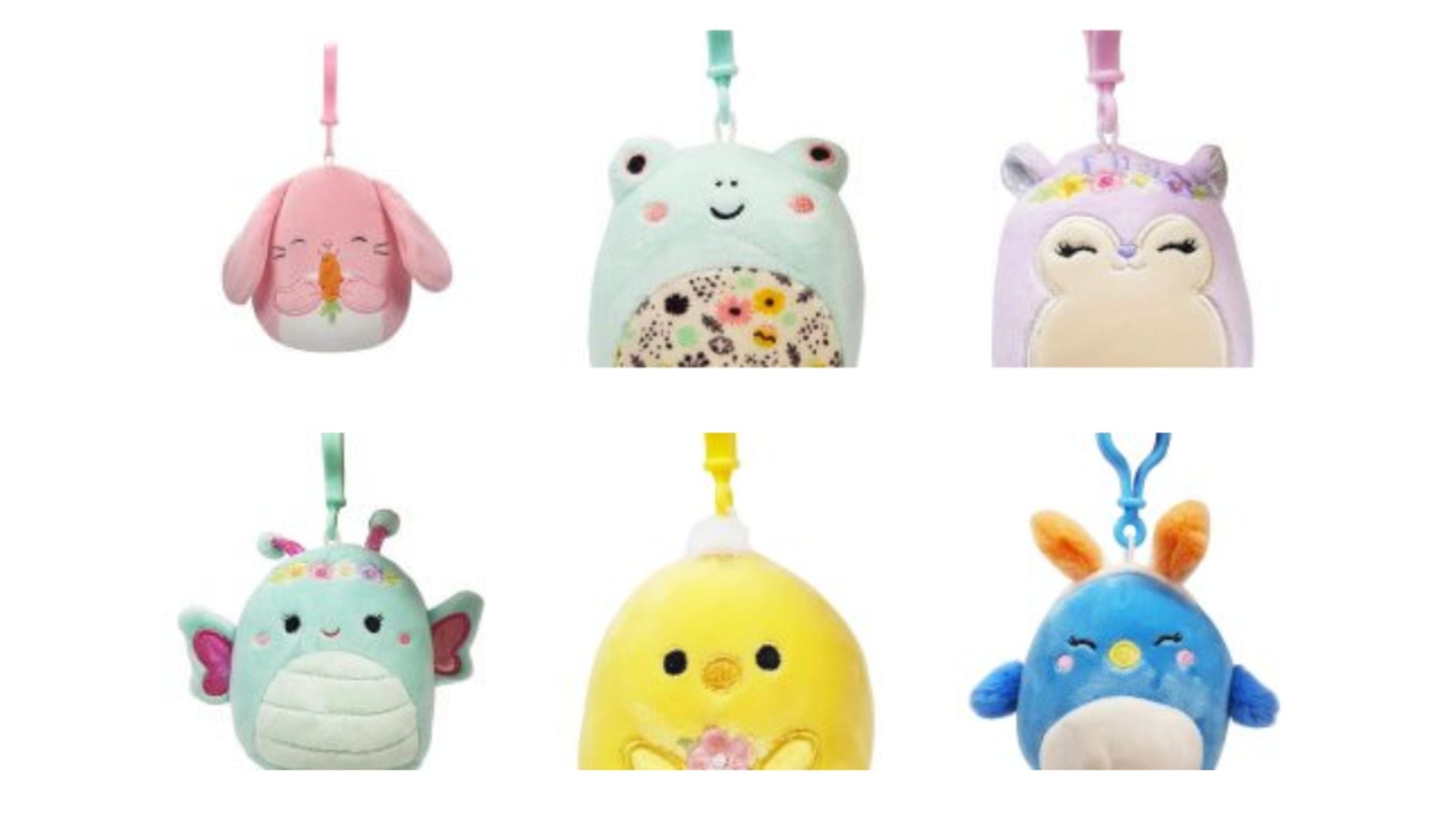 Squishmallows Easter 3.5" Clip-Ons Assortment