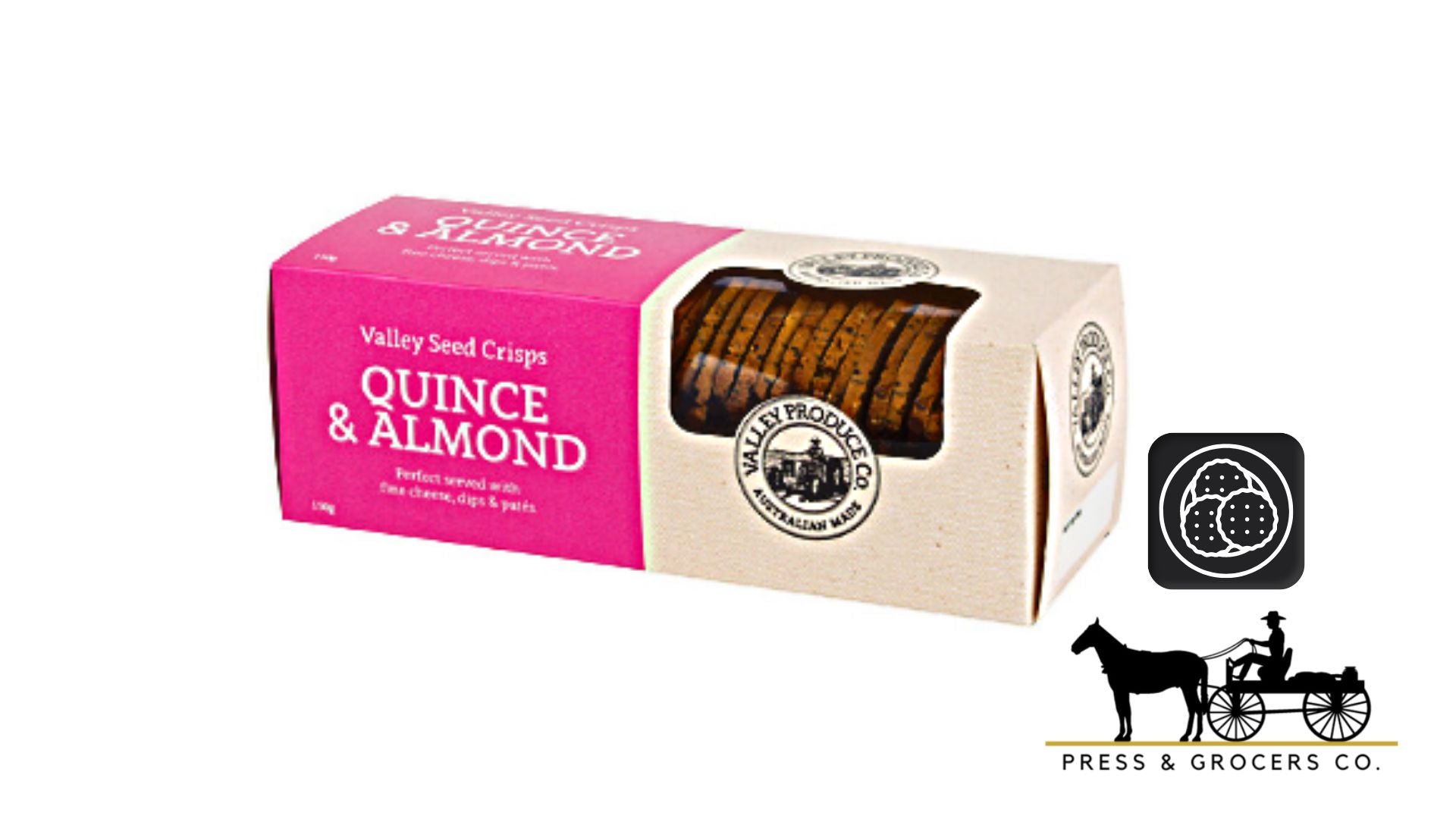 Valley Produce Co Seed Crisps Quince & Almond 150g