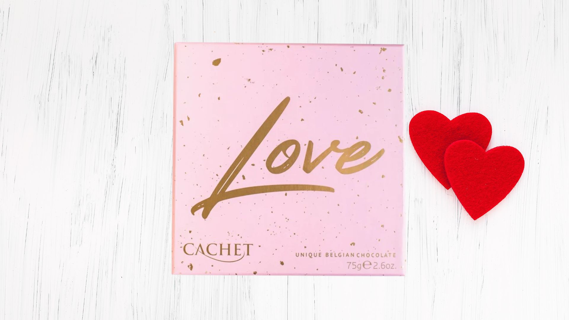 Cachet Assorted Chocolates LOVE Cube Box 75g