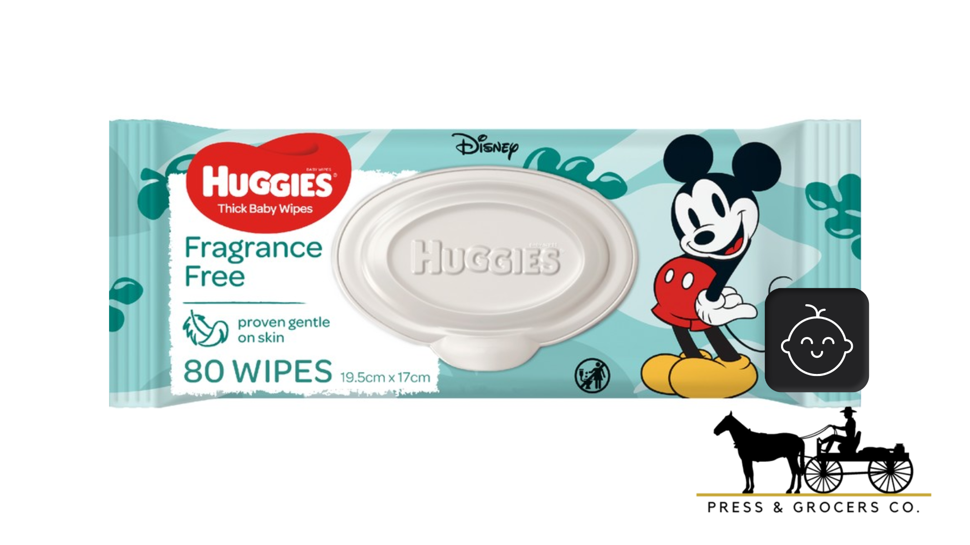 Huggies Skin Loving Baby Wipes (80 Pack)