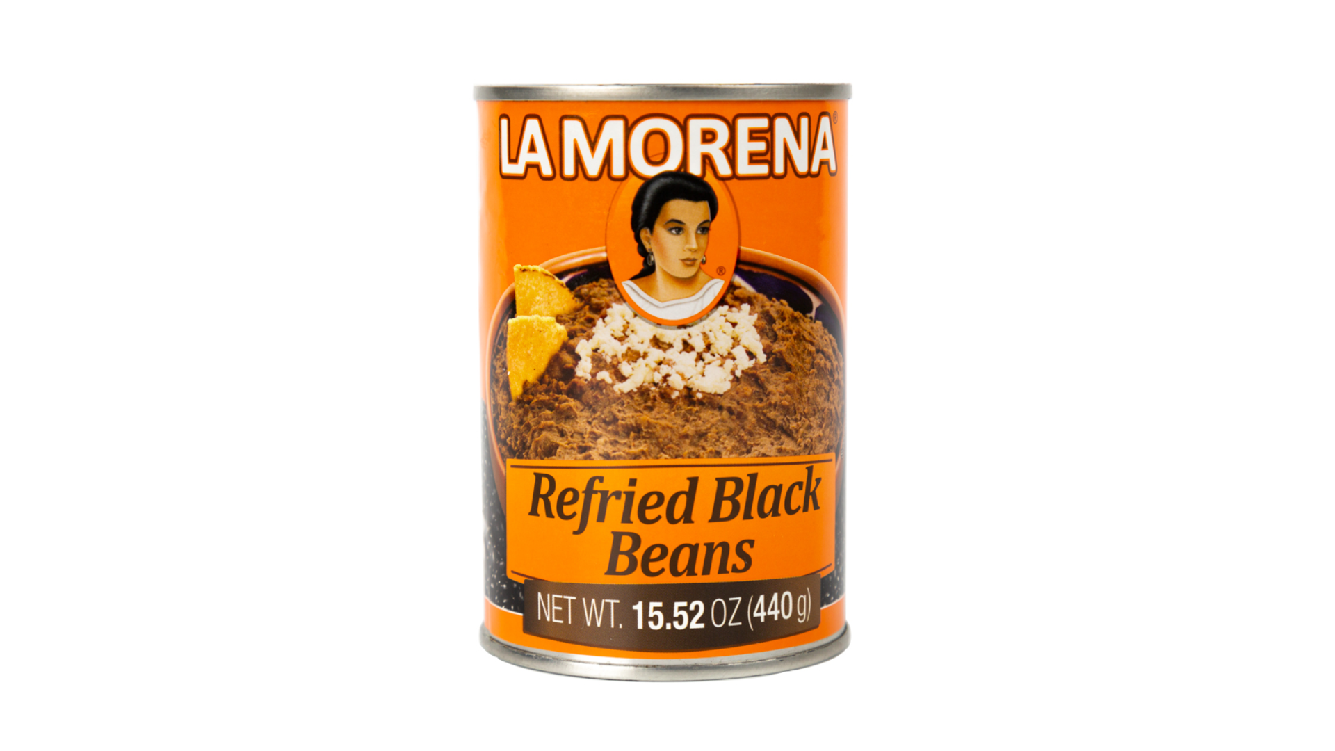 La Morena Refried Black Beans 440g