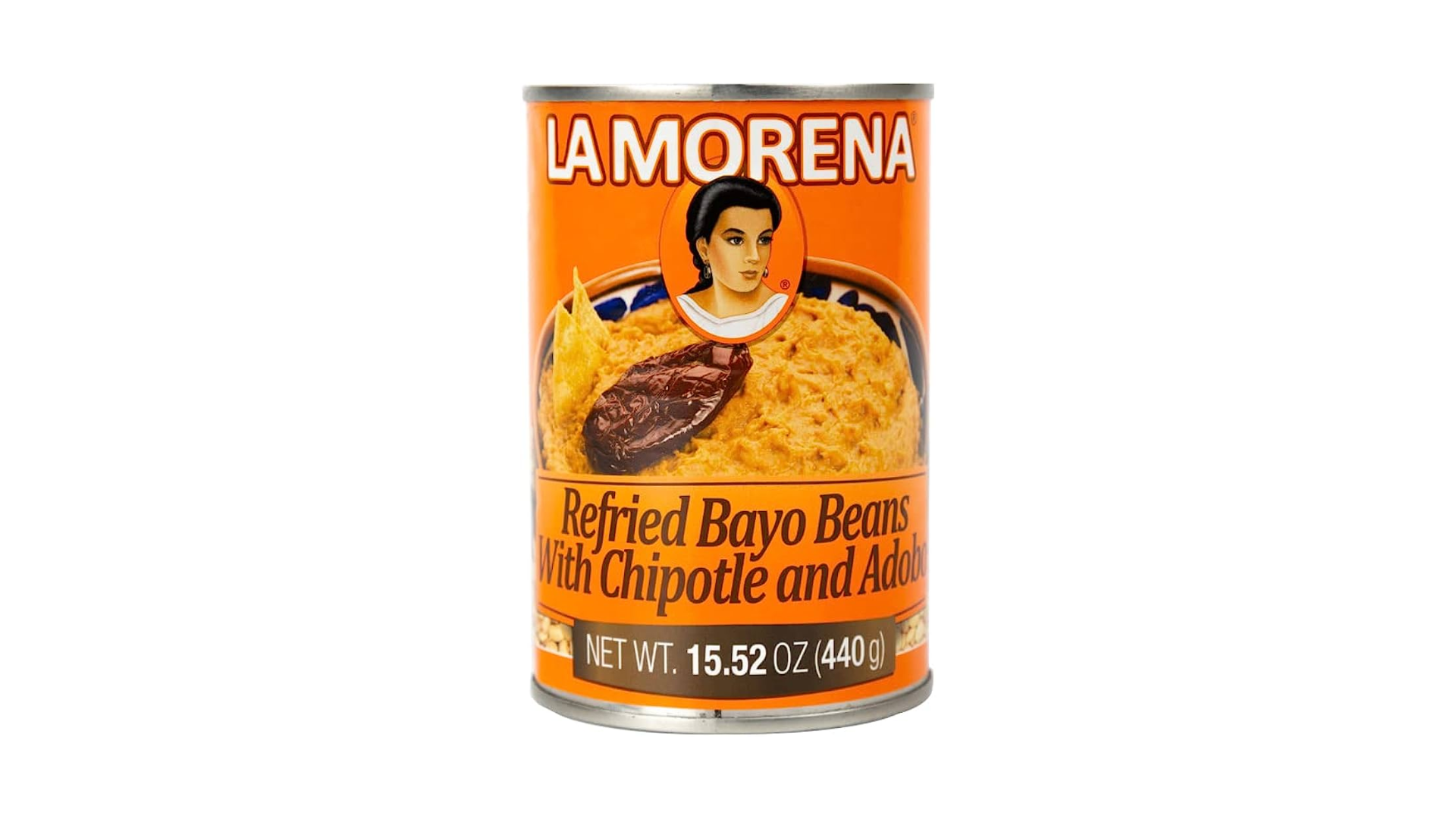 La Morena Refried Bayo Beans with Chipotle and Adobo Beans 440g