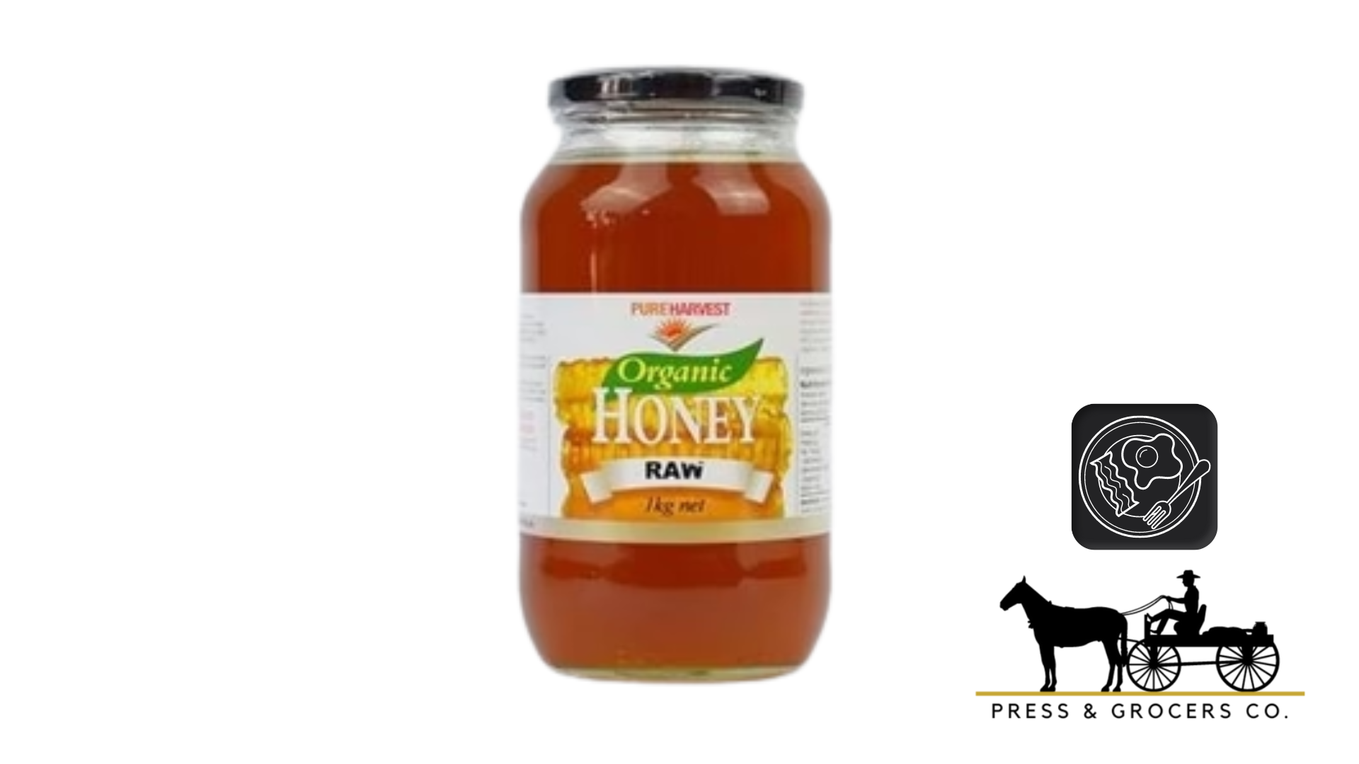 Pure Harvest Organic Raw Honey 1Kg