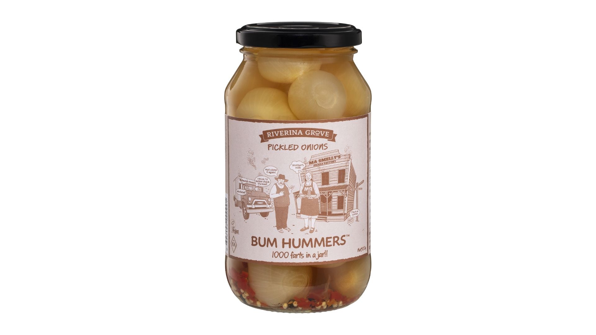 Riverina Grove Bum Hummers Pickled Onions 500g