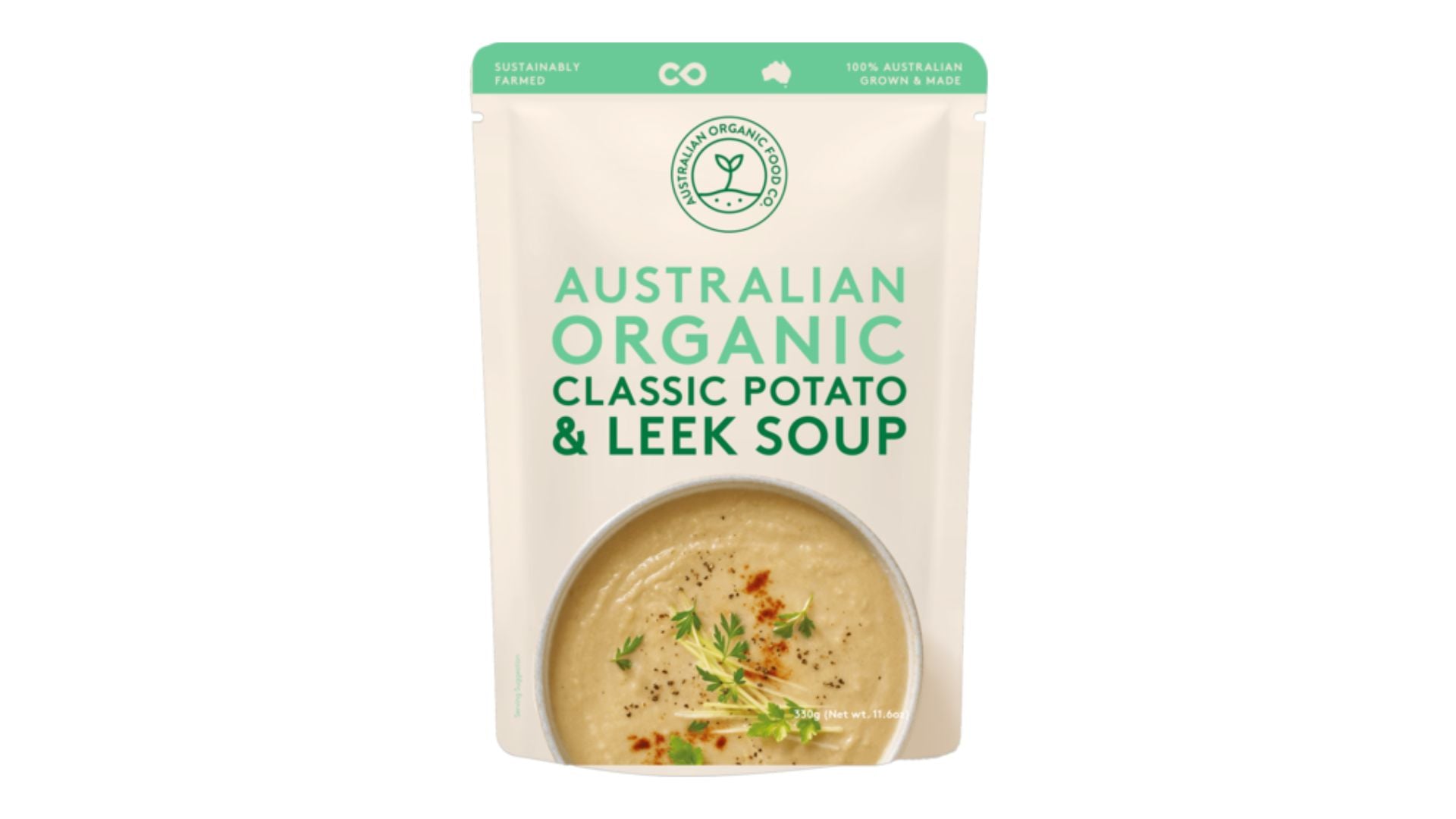 Australian Organic Food Co Soup Classic Potato & Leek 330g