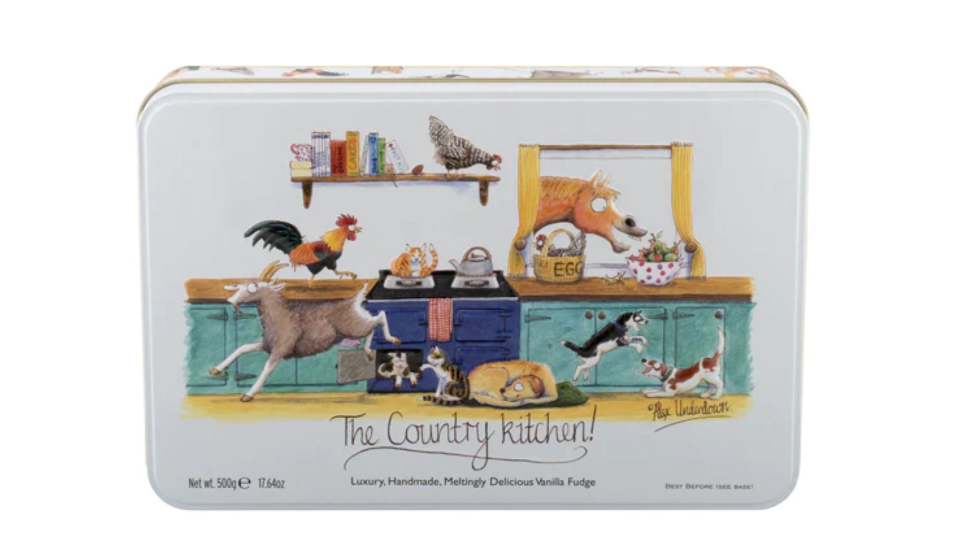 Gardiners Vanilla Fudge Country Kitchen Décor Tin 500g