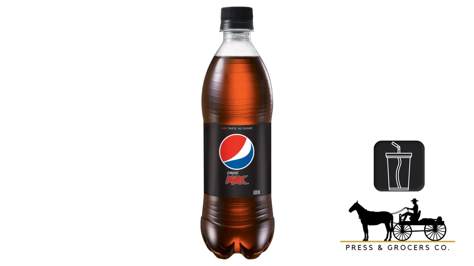 Pepsi Max No Sugar Bottle 600ml