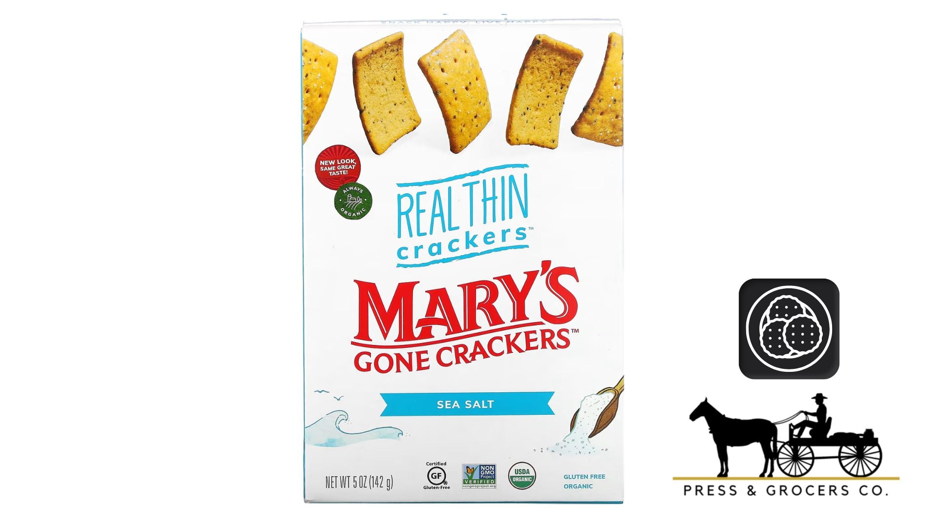 Mary's Gone Real Thin Crackers Sea Salt 142g