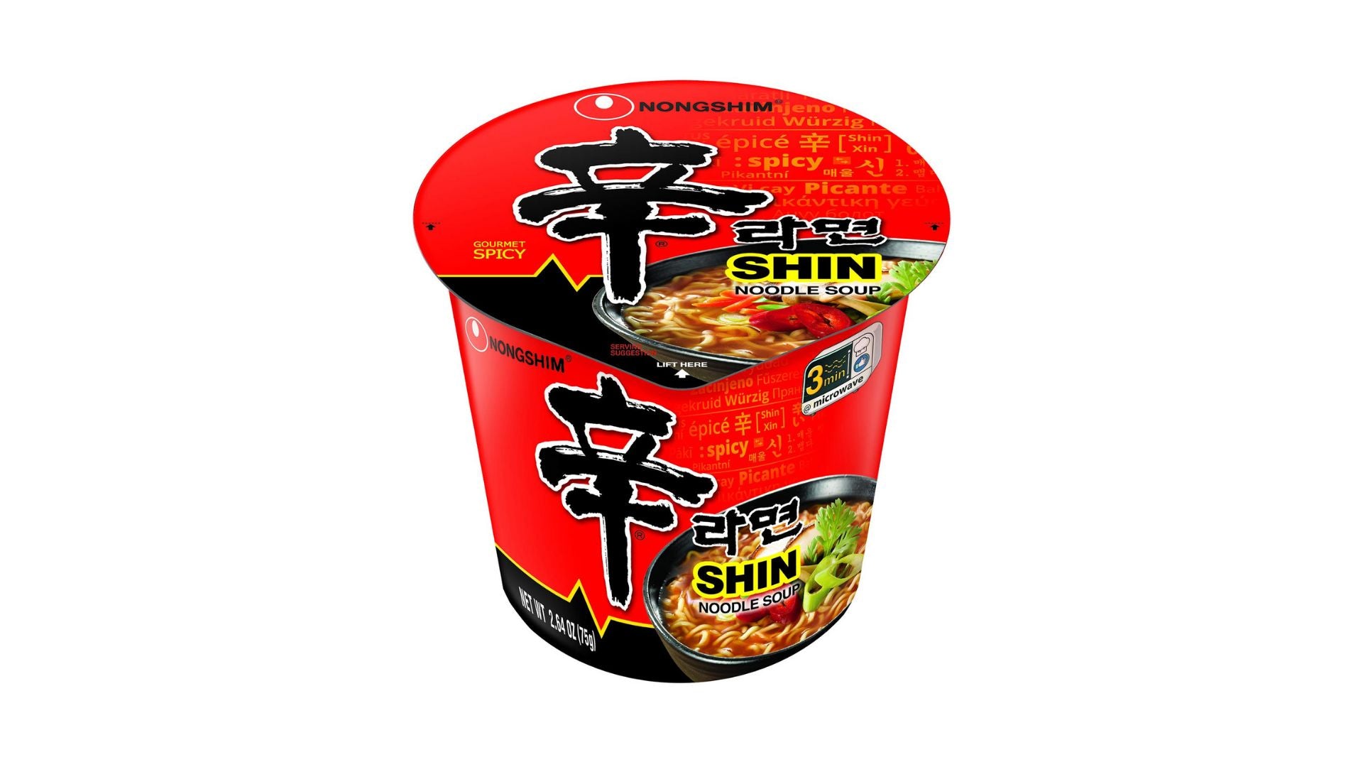 Nong Shim Shin Ramyun Noodles Cup 68g