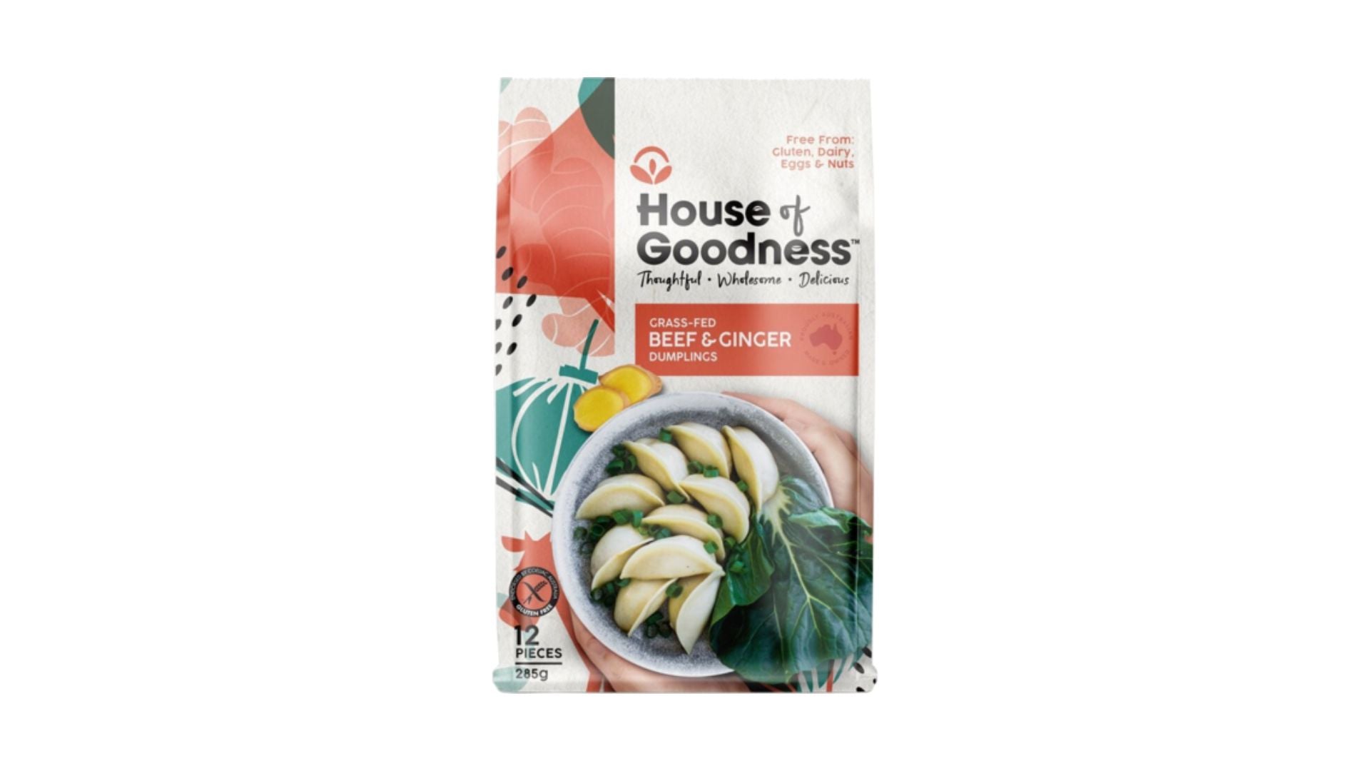 House of Goodness Gourmet Dumplings - Beef & Ginger 285g