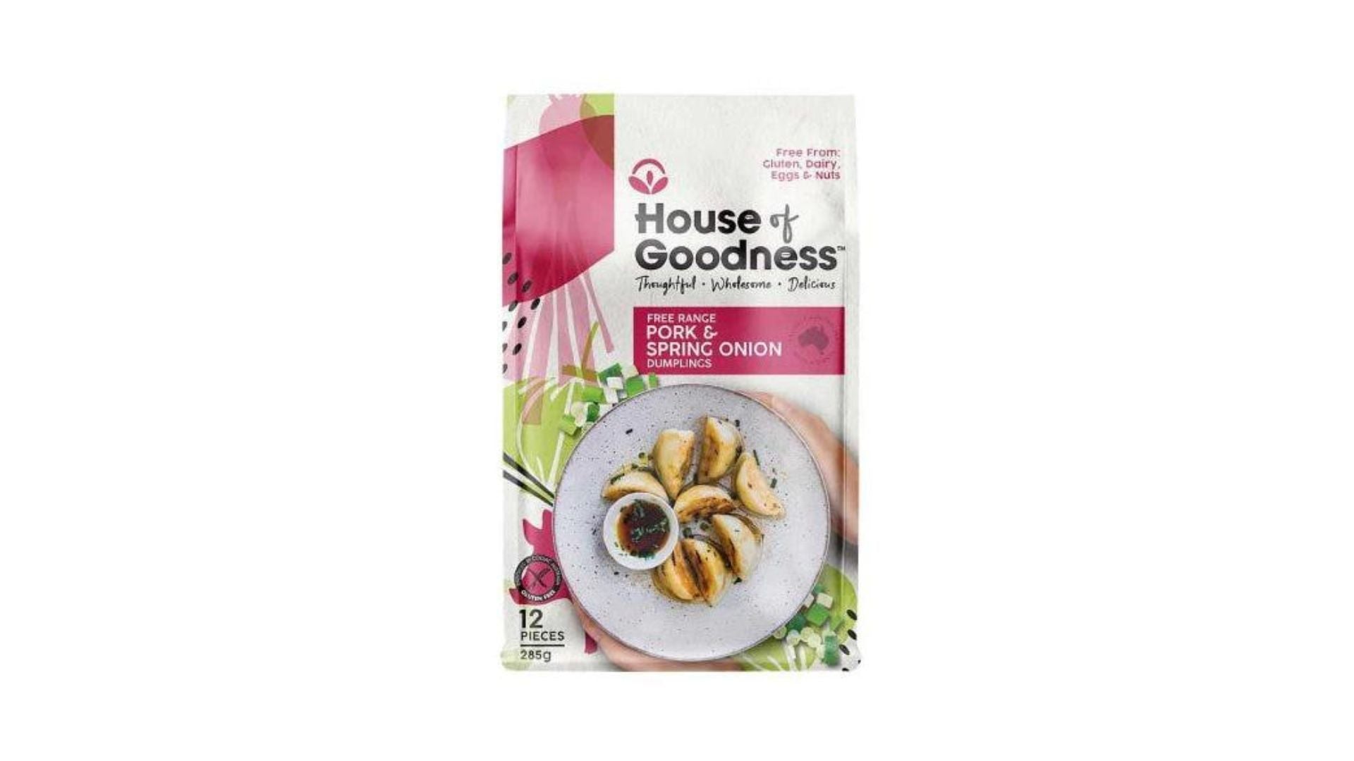 House of Goodness Gourmet Dumplings - Pork & Spring Onion 285g