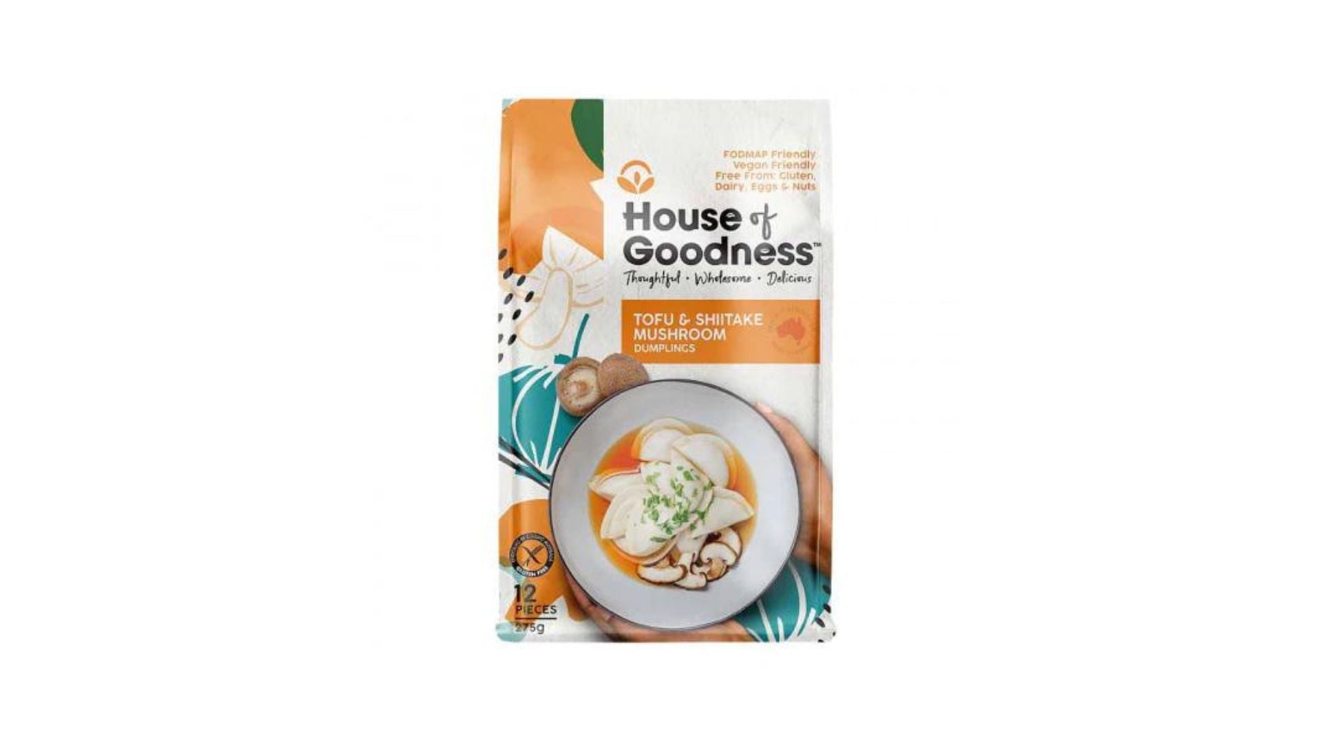 House of Goodness Gourmet Dumplings - Tofu & Shiitake Mushrooms 285g